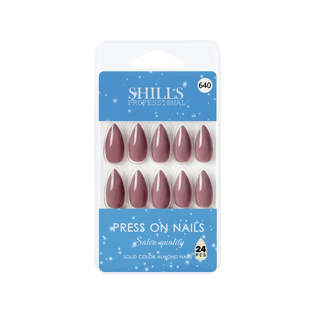 Glossy Solid Color Nails Sharp Almond(SPN631-SPN656)