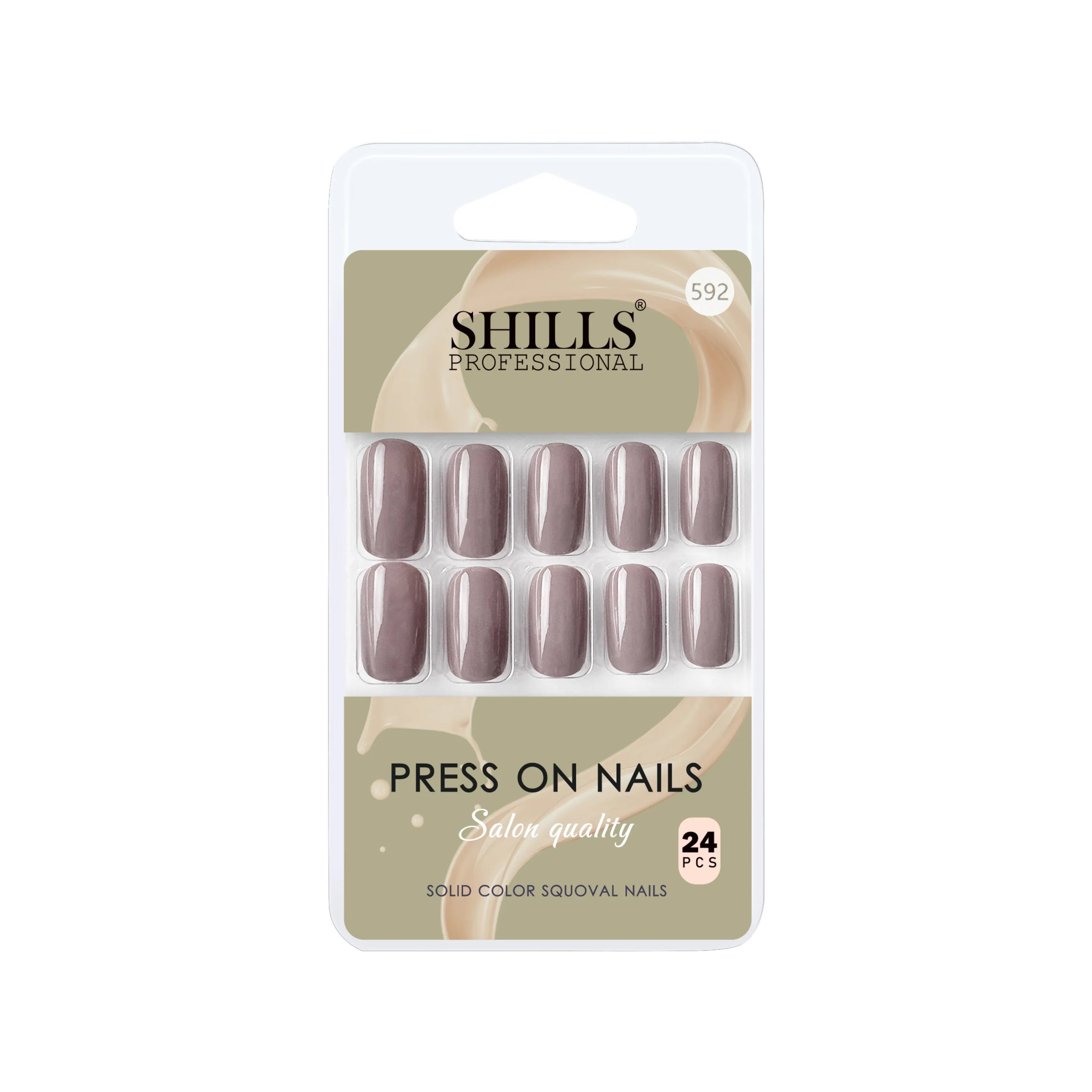 Glossy Solid Color Nails Square(SPN579-SPN604)