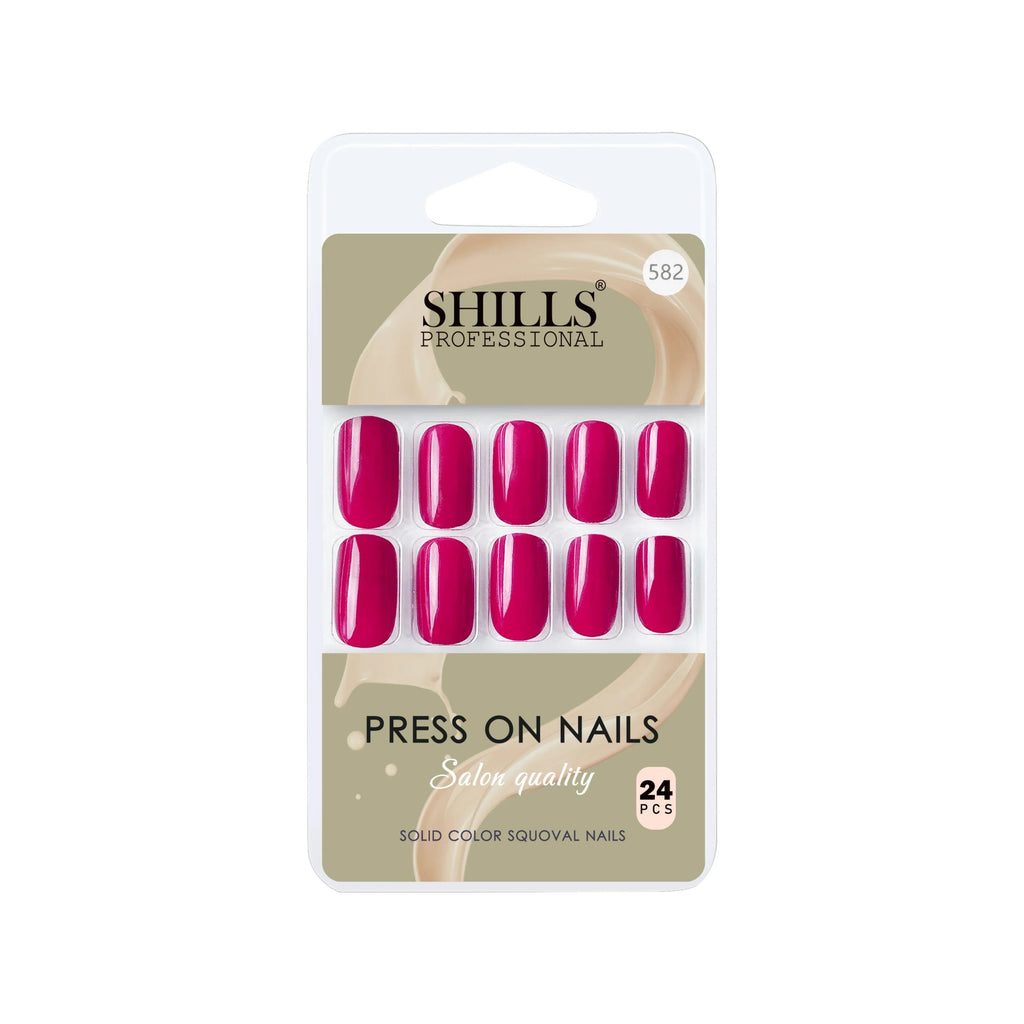 Glossy Solid Color Nails Square(SPN579-SPN604)