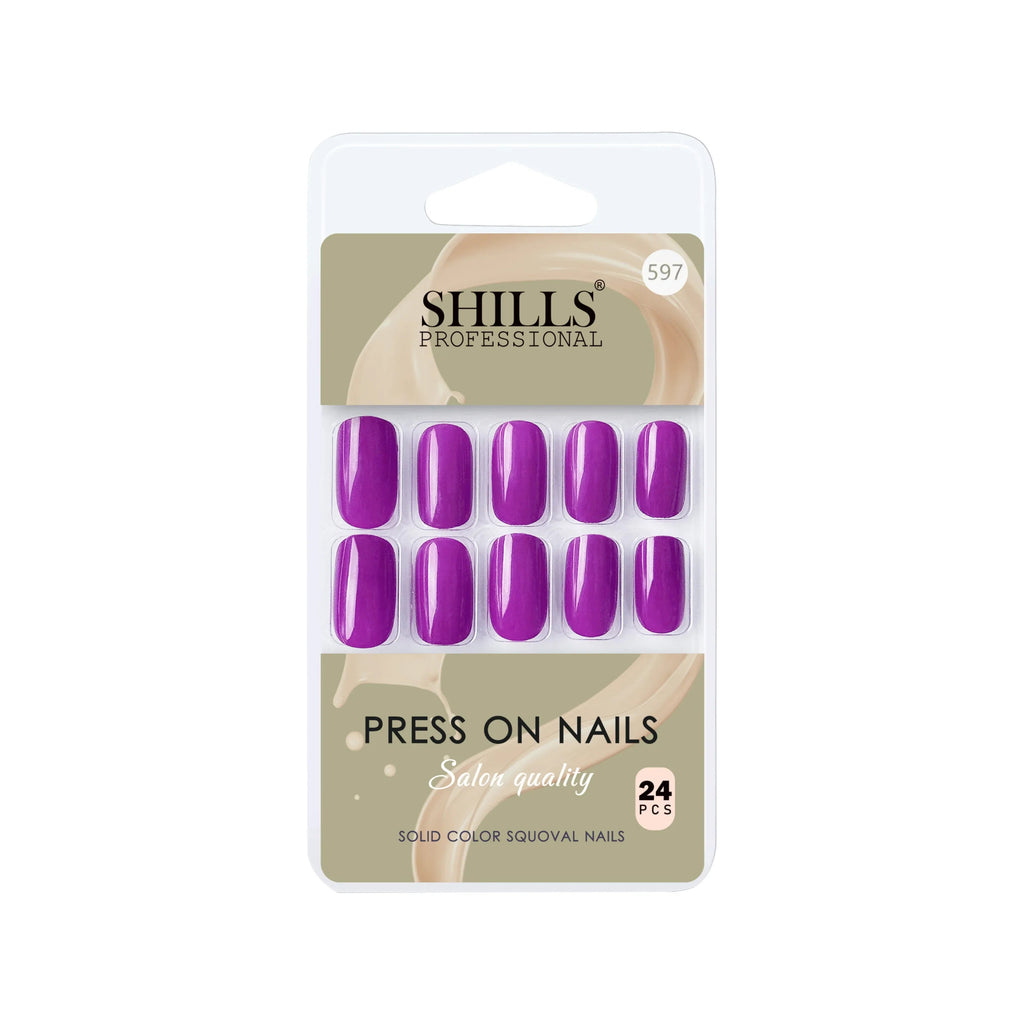 Glossy Solid Color Nails Square(SPN579-SPN604)