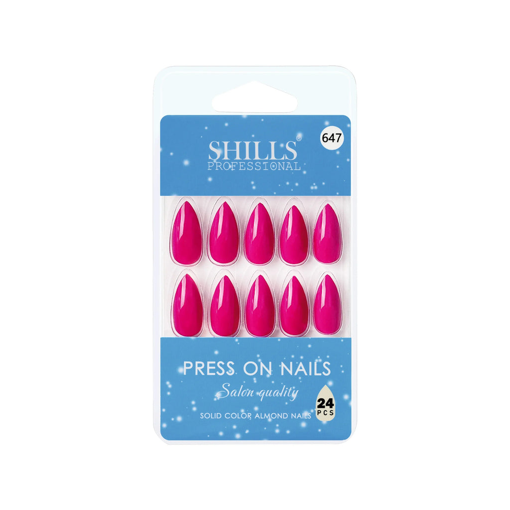 Glossy Solid Color Nails Sharp Almond(SPN631-SPN656)