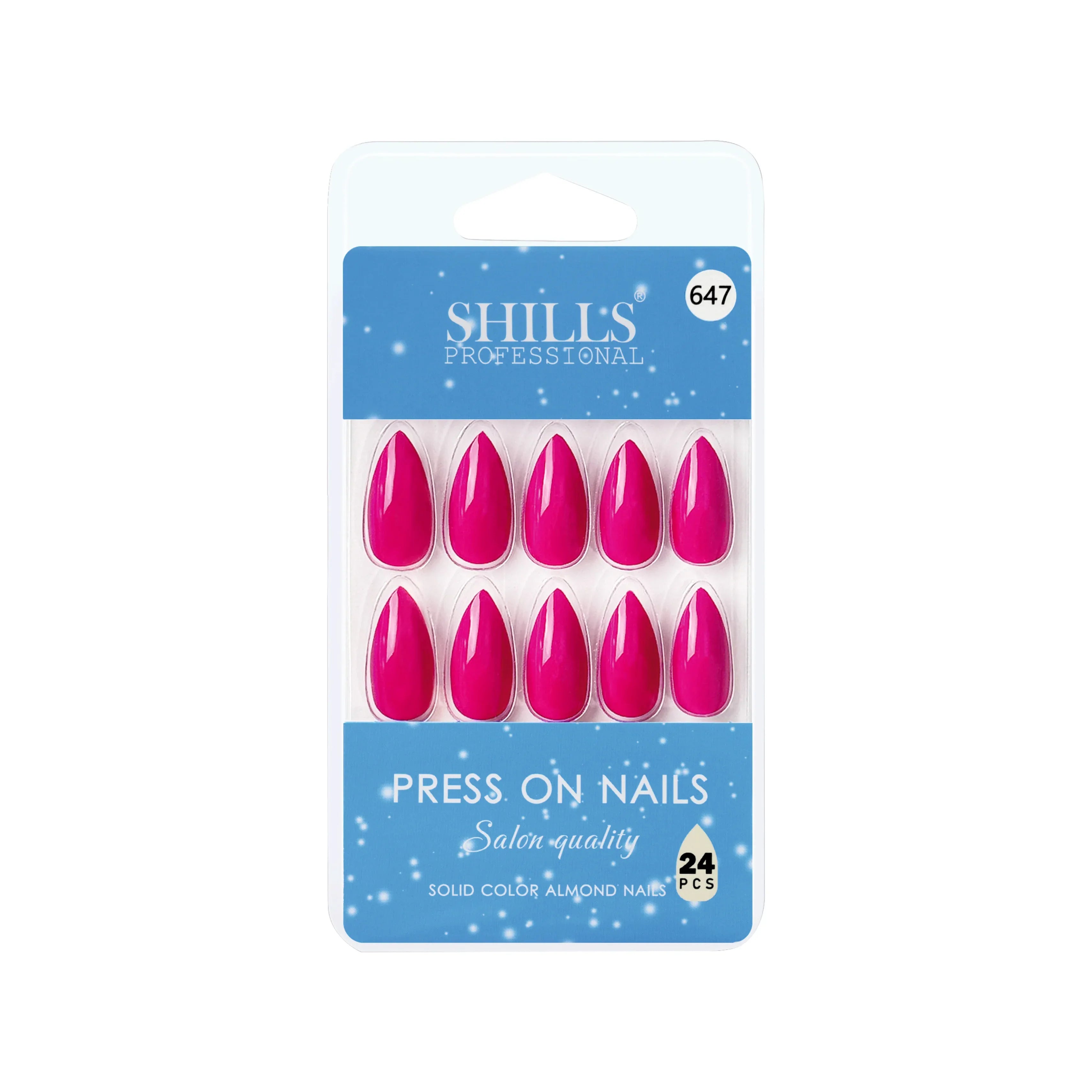 Glossy Solid Color Nails Sharp Almond(SPN631-SPN656)