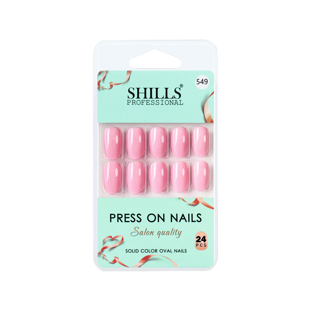 Glossy Solid Color Nails Oval(SPN527-SPN552)