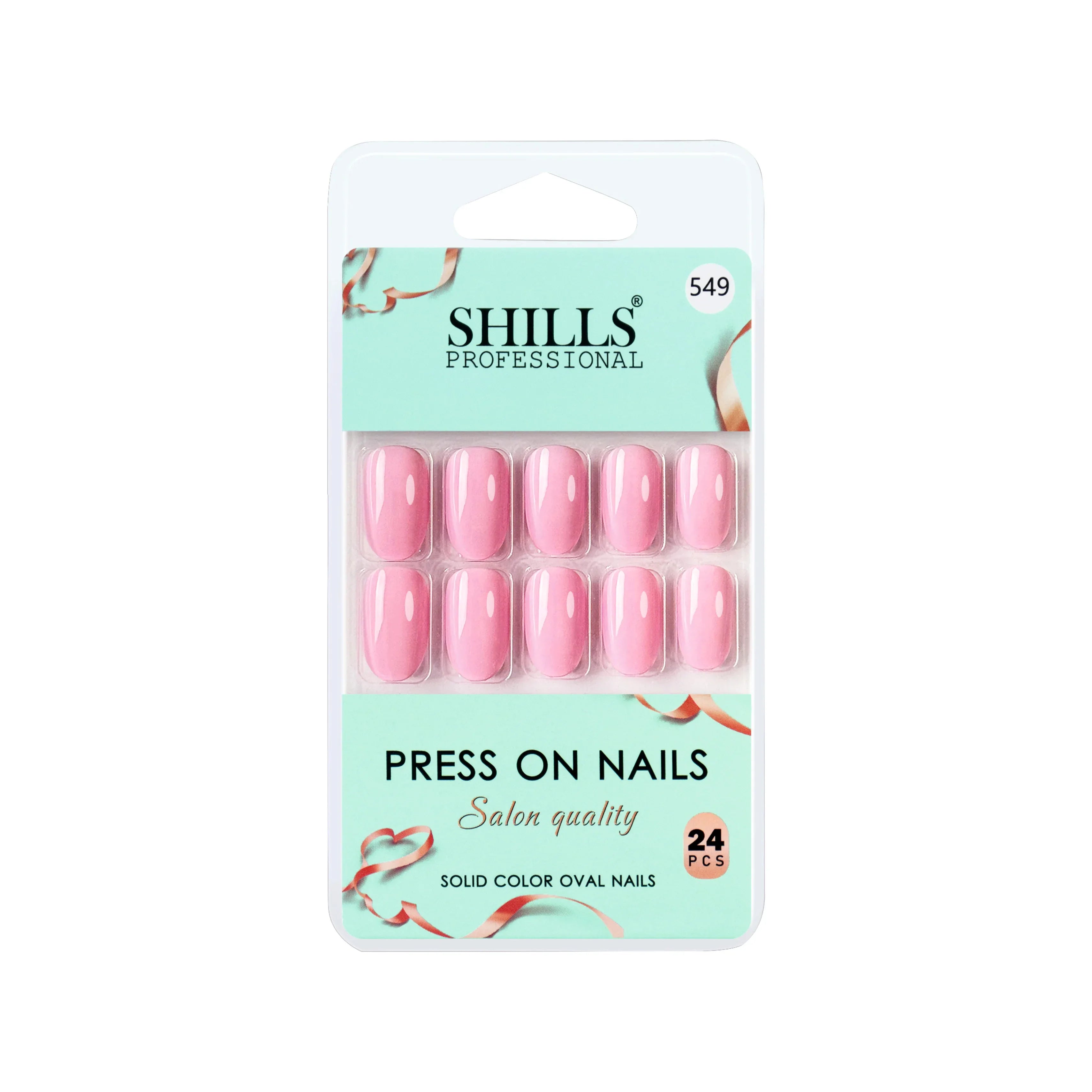 Glossy Solid Color Nails Oval(SPN527-SPN552)