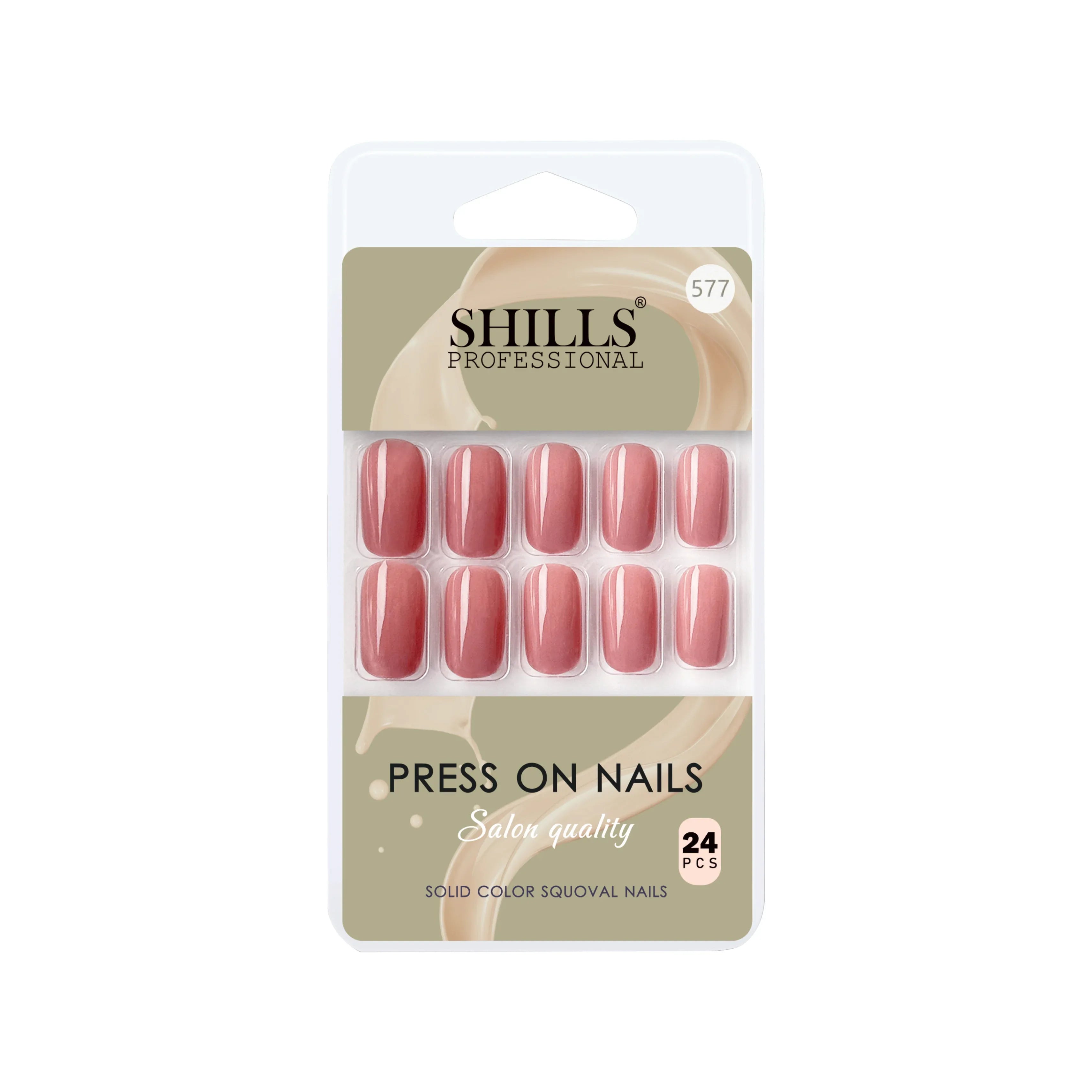 Glossy Solid Color Nails Square(SPN553-SPN604)
