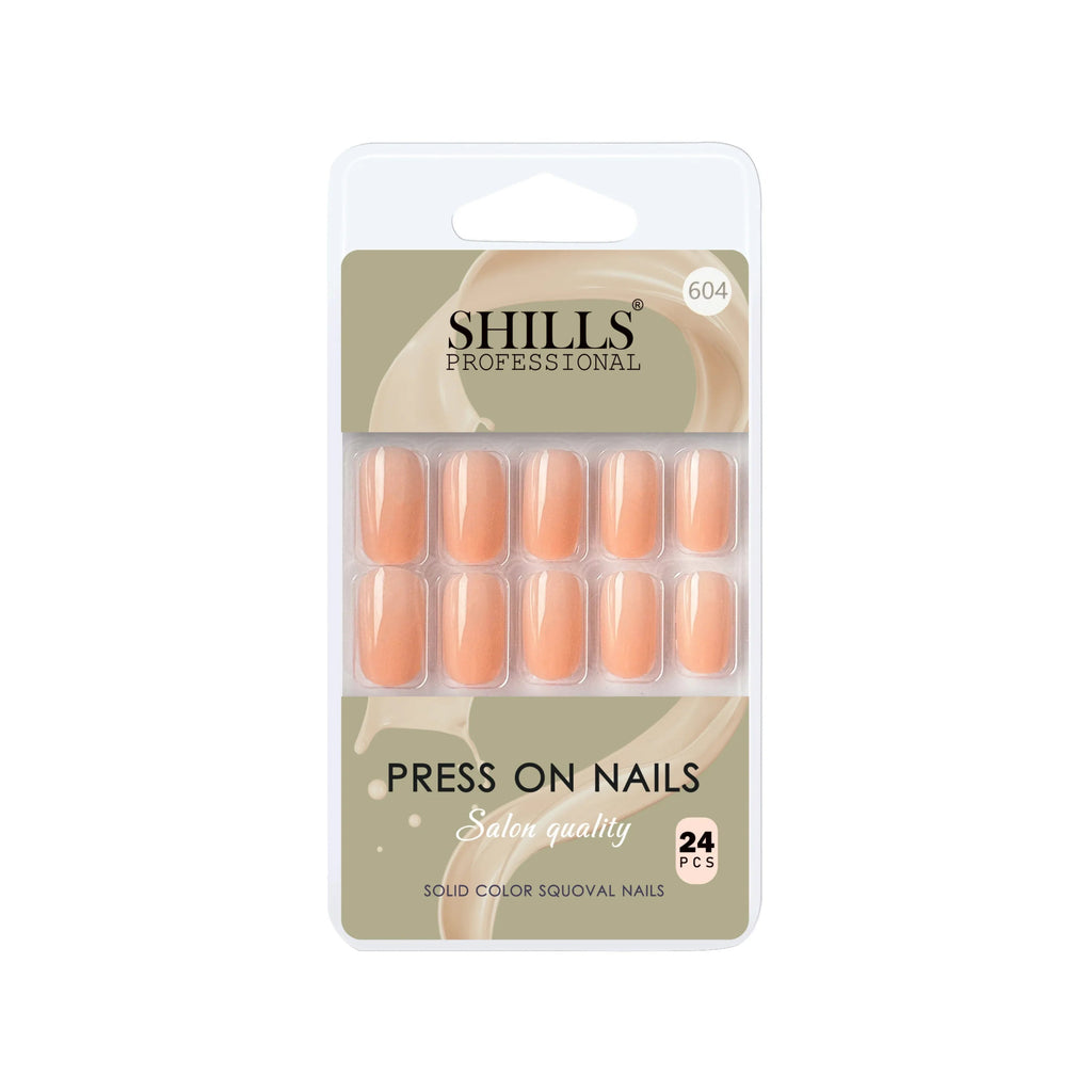 Glossy Solid Color Nails Square(SPN579-SPN604)