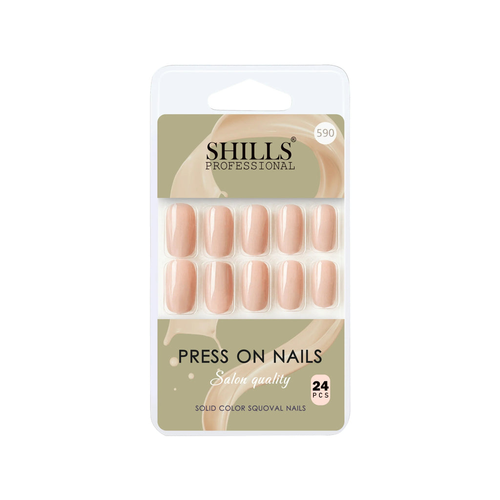 Glossy Solid Color Nails Square(SPN579-SPN604)