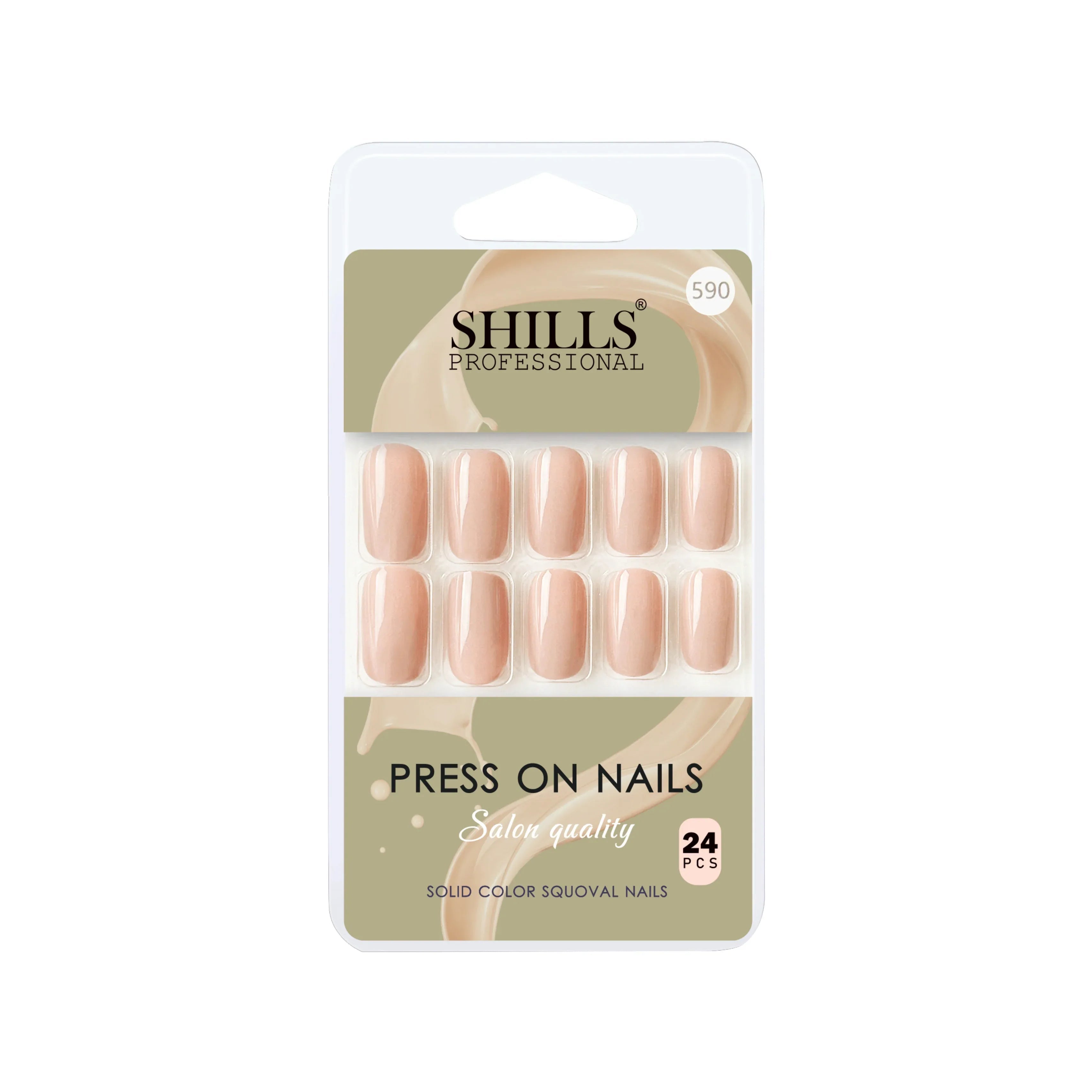 Glossy Solid Color Nails Square(SPN579-SPN604)