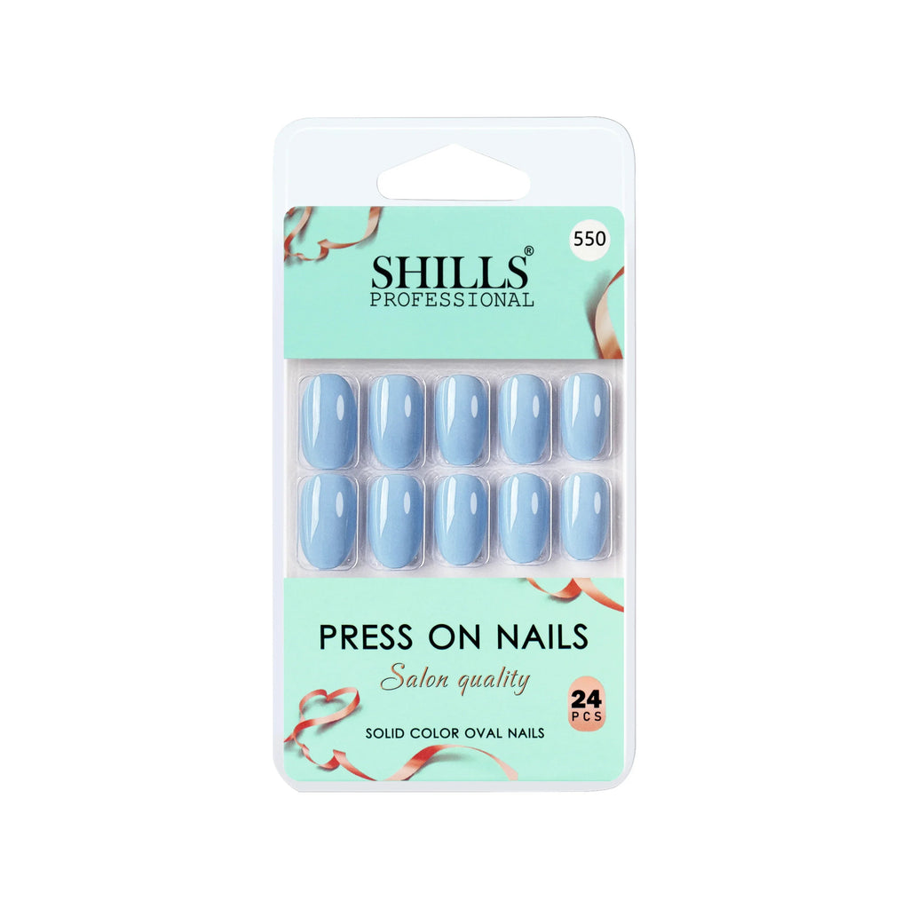 Glossy Solid Color Nails Oval(SPN527-SPN552)