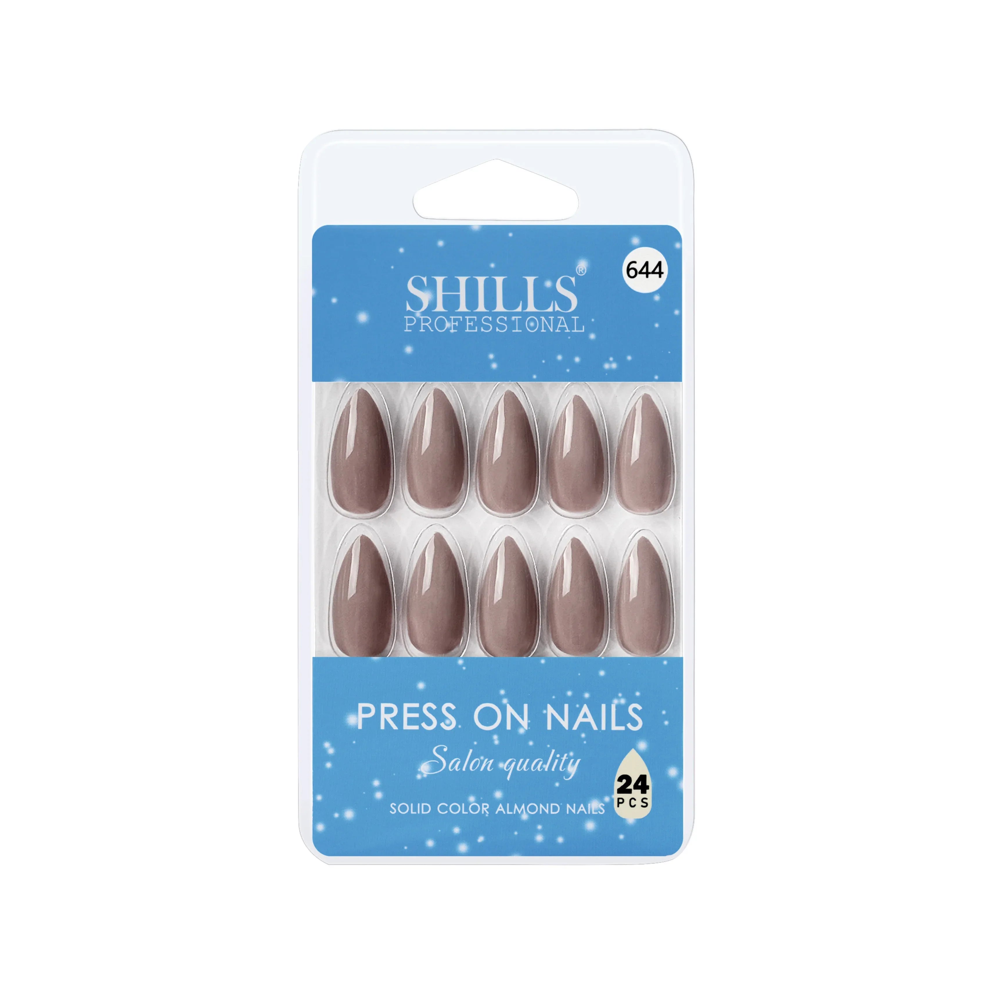 Glossy Solid Color Nails Sharp Almond(SPN631-SPN656)