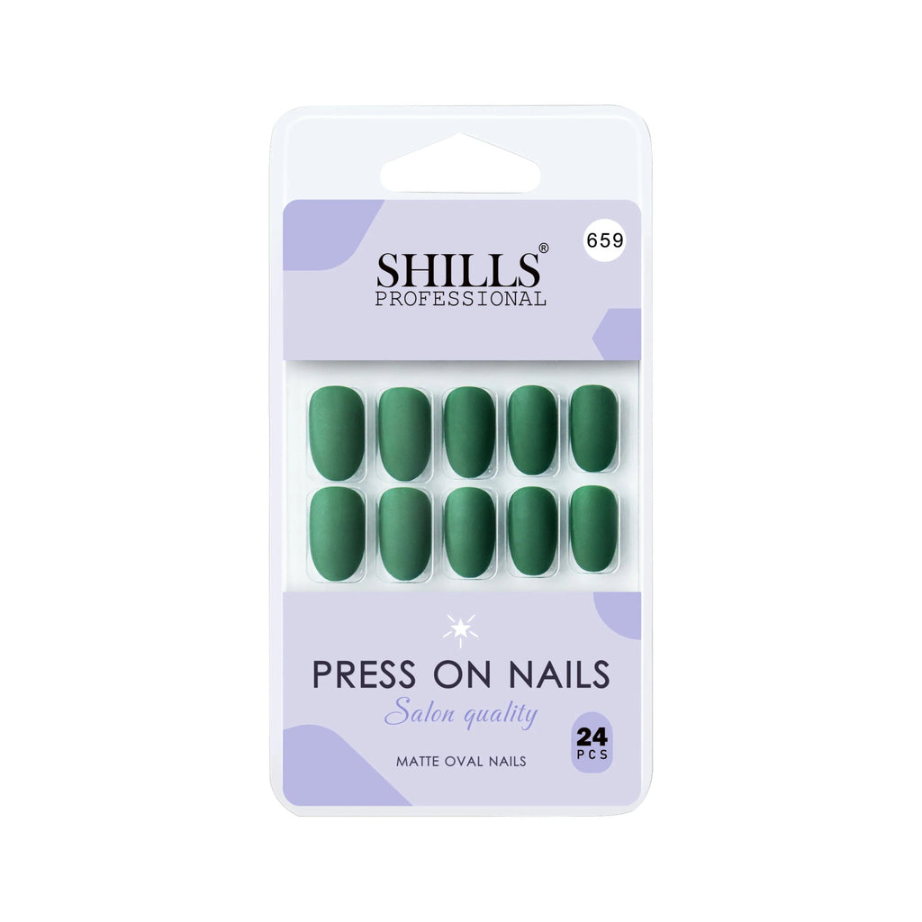 Matte Solid Color Nails Oval(SPN657-SPN666)