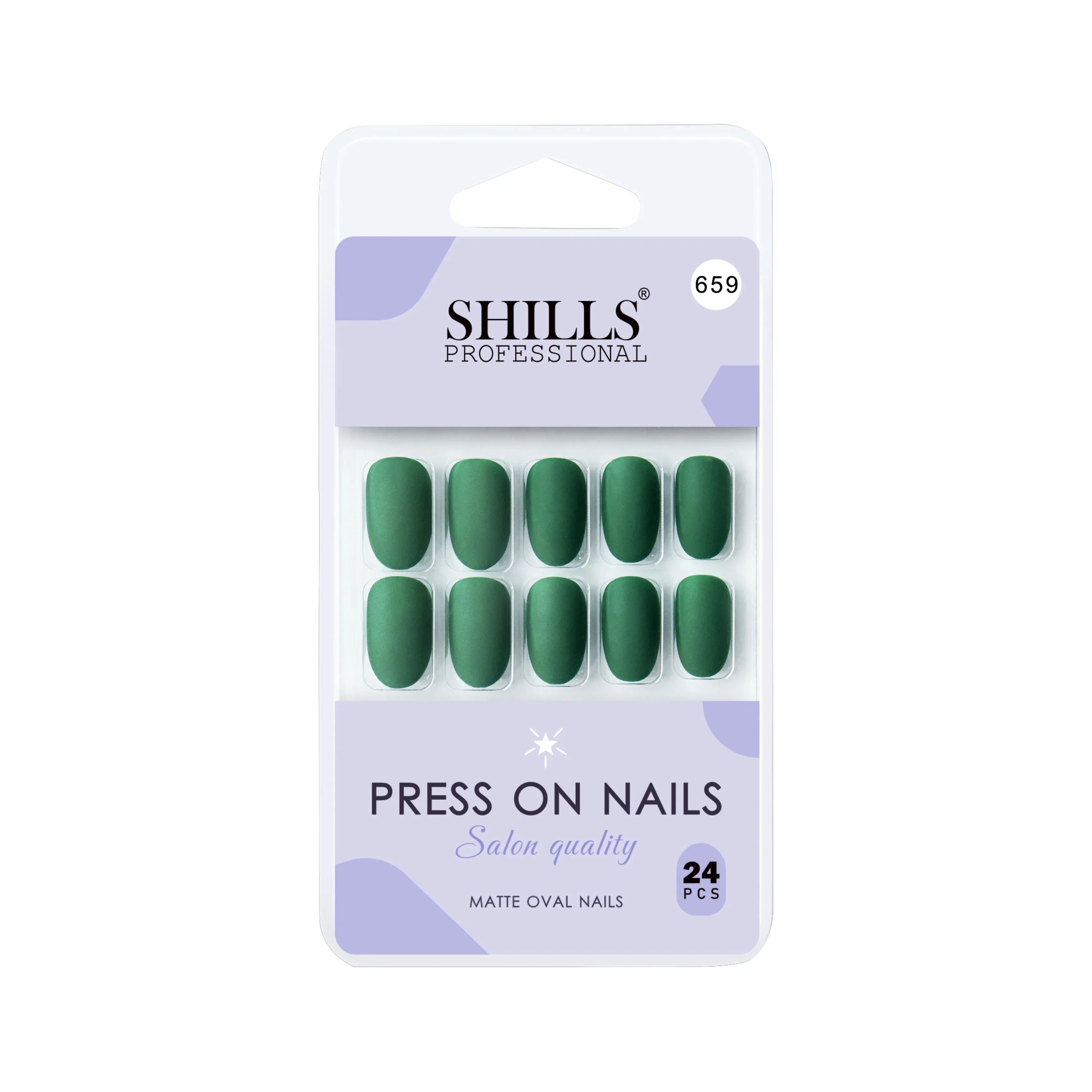 Matte Solid Color Nails Oval(SPN657-SPN666)