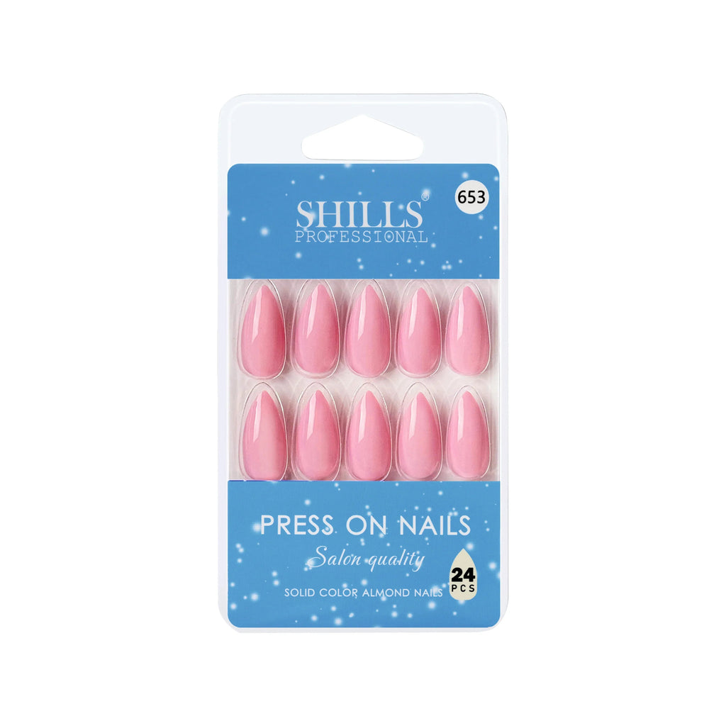 Glossy Solid Color Nails Sharp Almond(SPN631-SPN656)