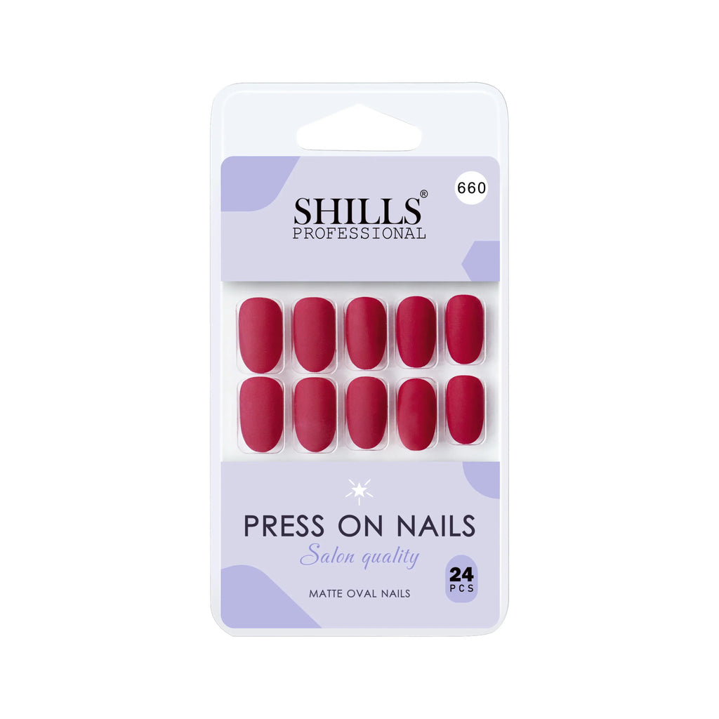 Matte Solid Color Nails Oval(SPN657-SPN666)