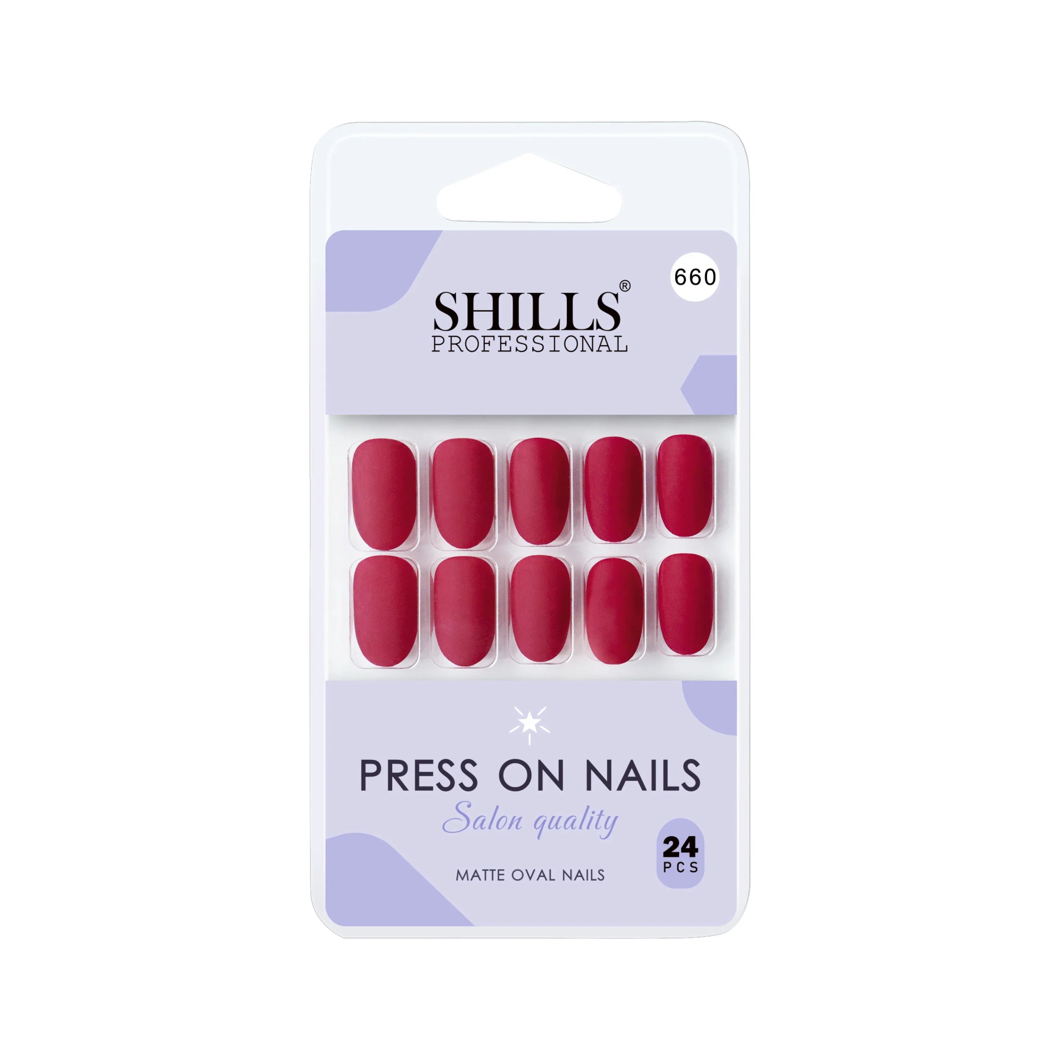 Matte Solid Color Nails Oval(SPN657-SPN666)