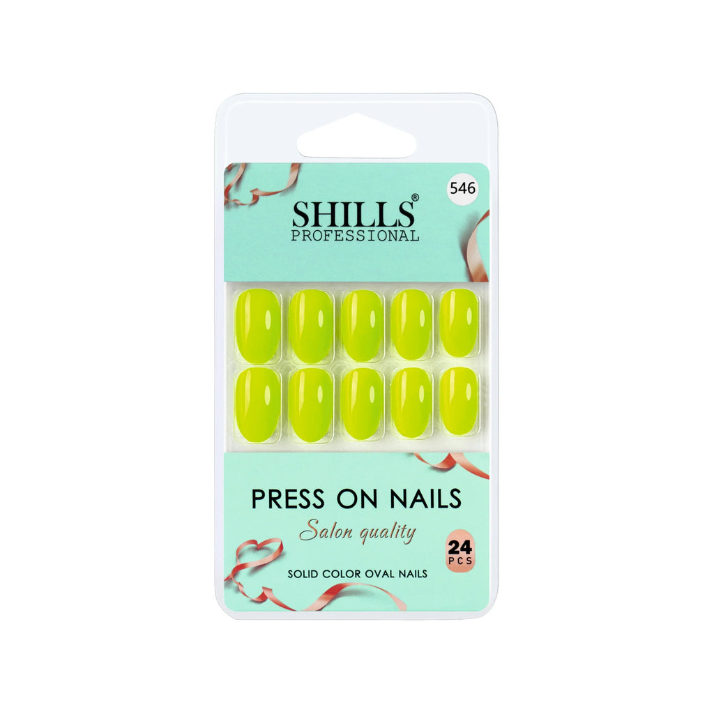 Glossy Solid Color Nails Oval(SPN527-SPN552)