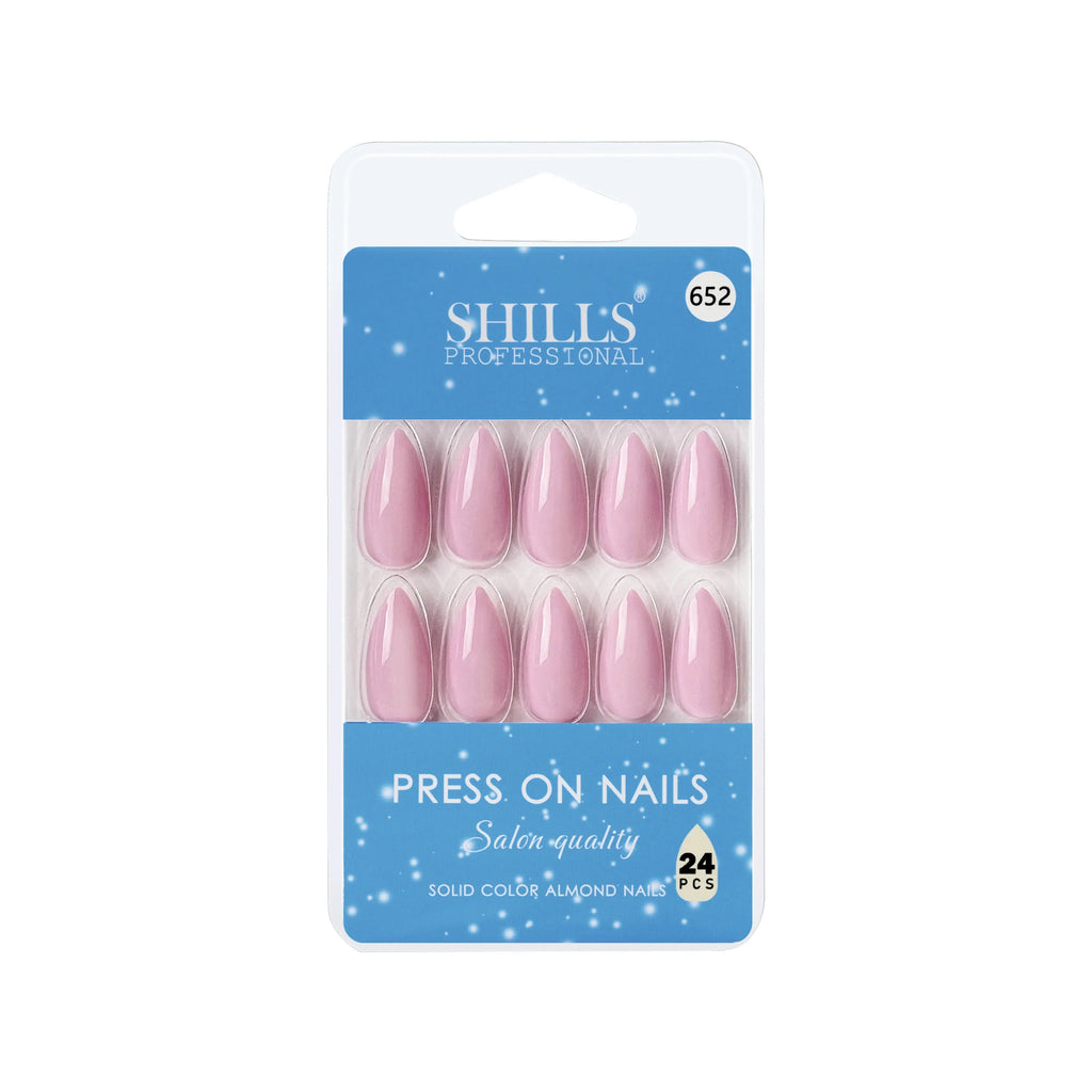 Glossy Solid Color Nails Sharp Almond(SPN631-SPN656)