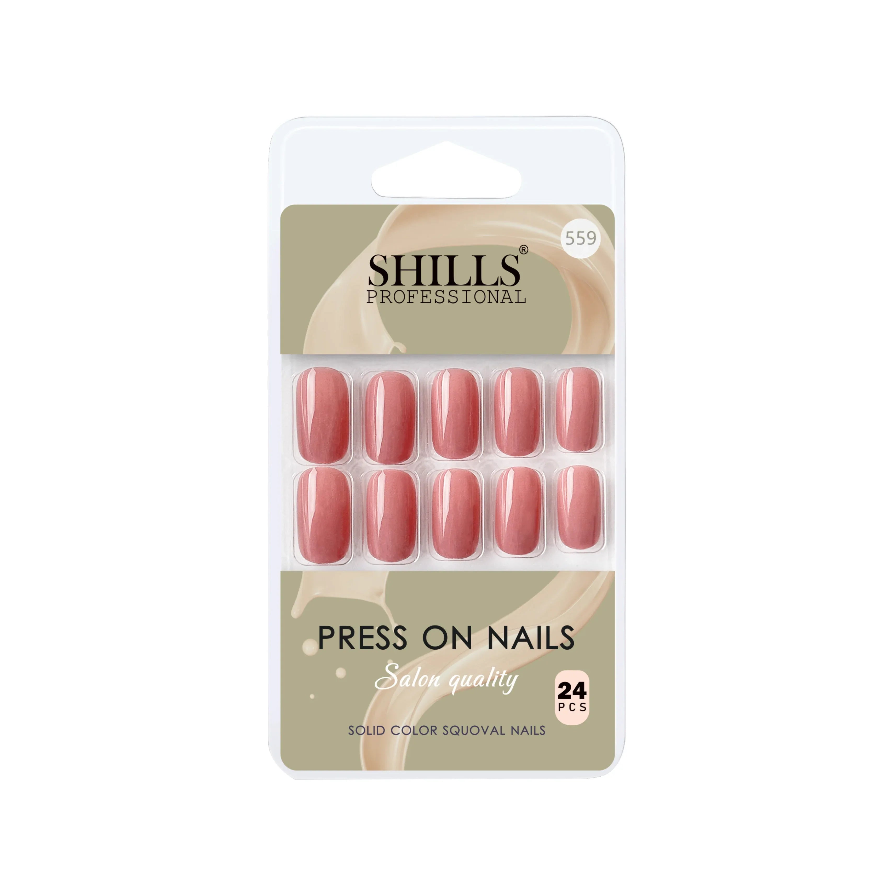 Glossy Solid Color Nails Square(SPN553-SPN604)
