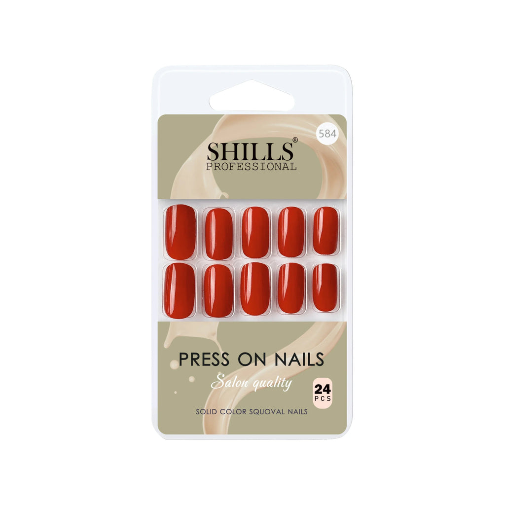 Glossy Solid Color Nails Square(SPN579-SPN604)