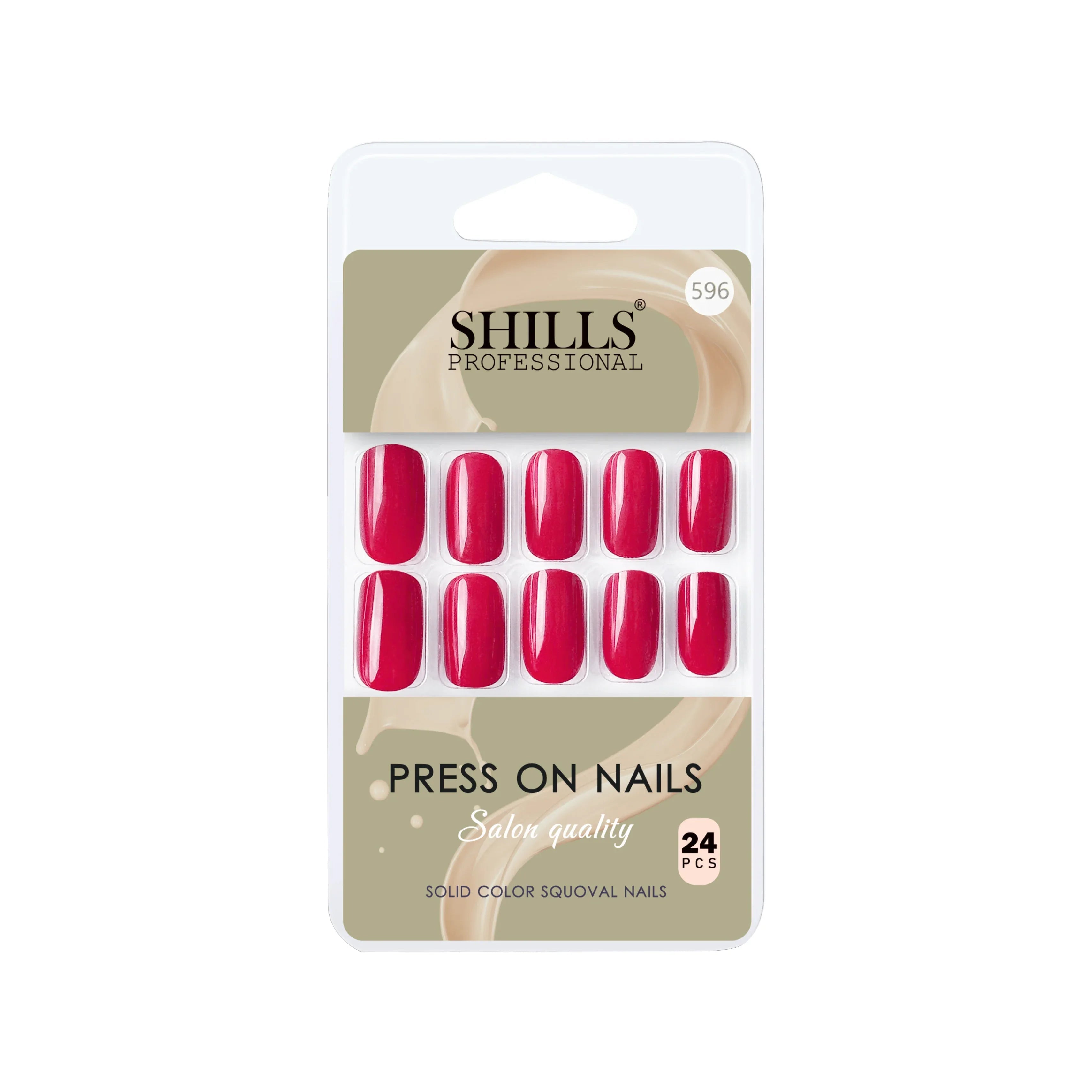 Glossy Solid Color Nails Square(SPN579-SPN604)