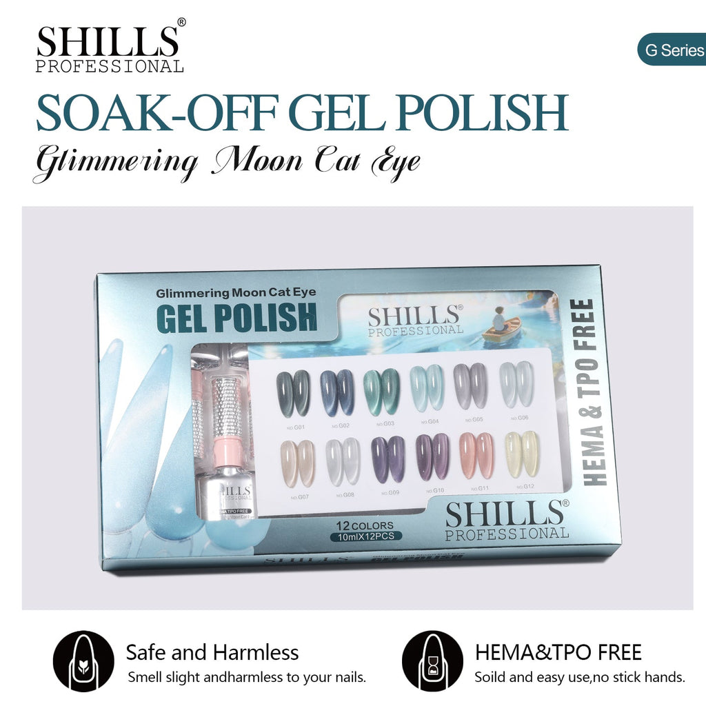 GLIMMERING MOON CAT EYE GEL POLISH SET