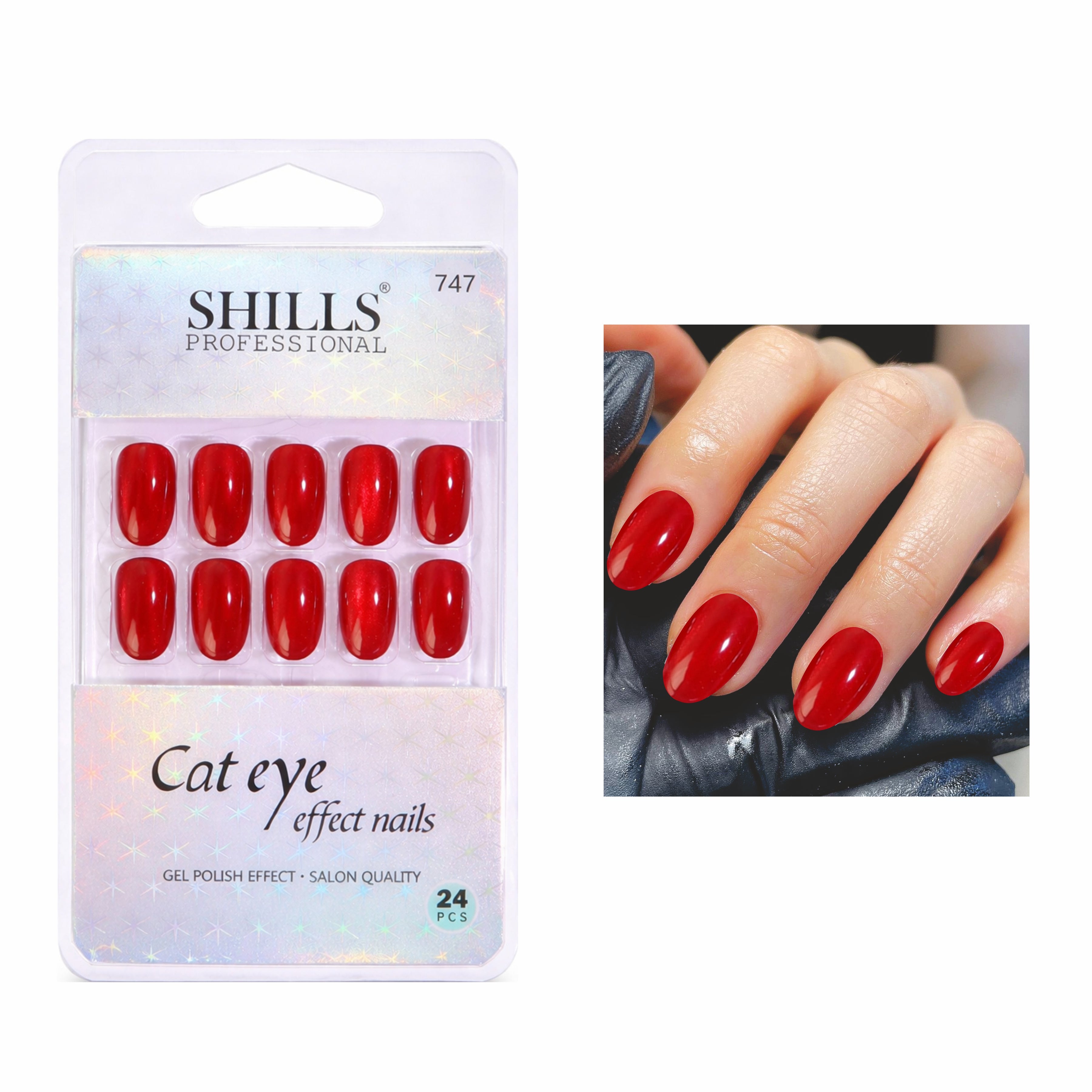 Cat Eye Effect Nails Oval(SPN747-SPN752)