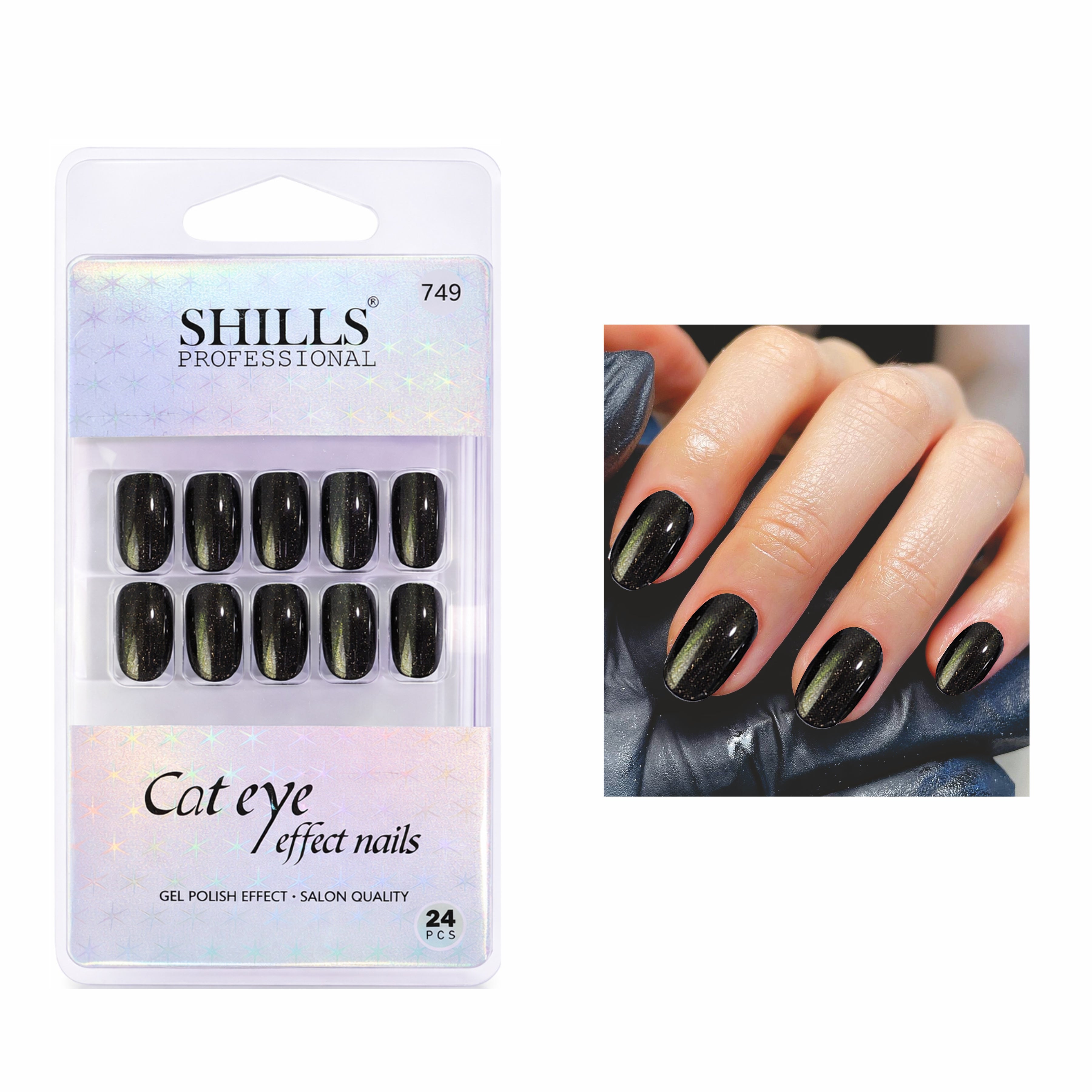 Cat Eye Effect Nails Oval(SPN747-SPN752)