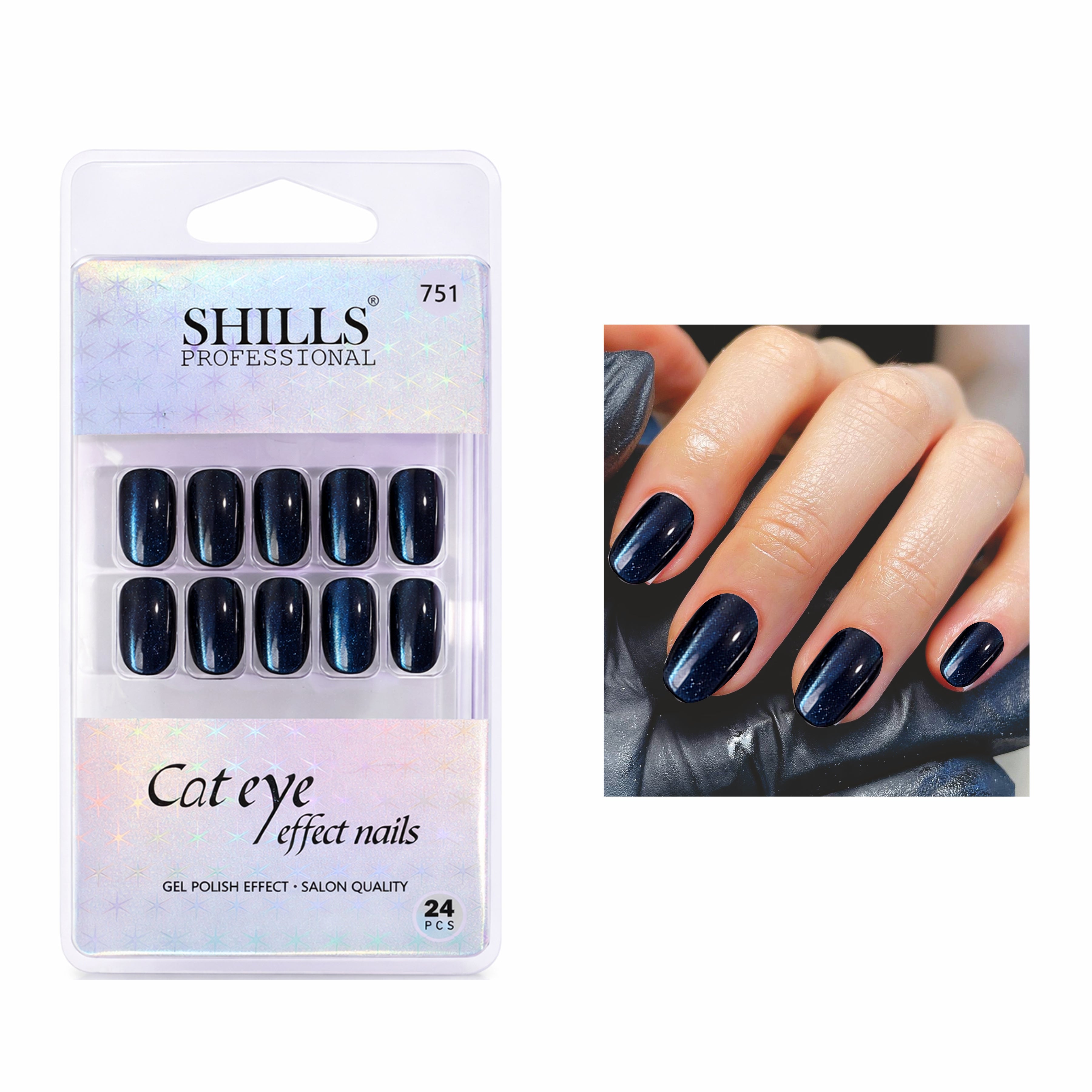 Cat Eye Effect Nails Oval(SPN747-SPN752)