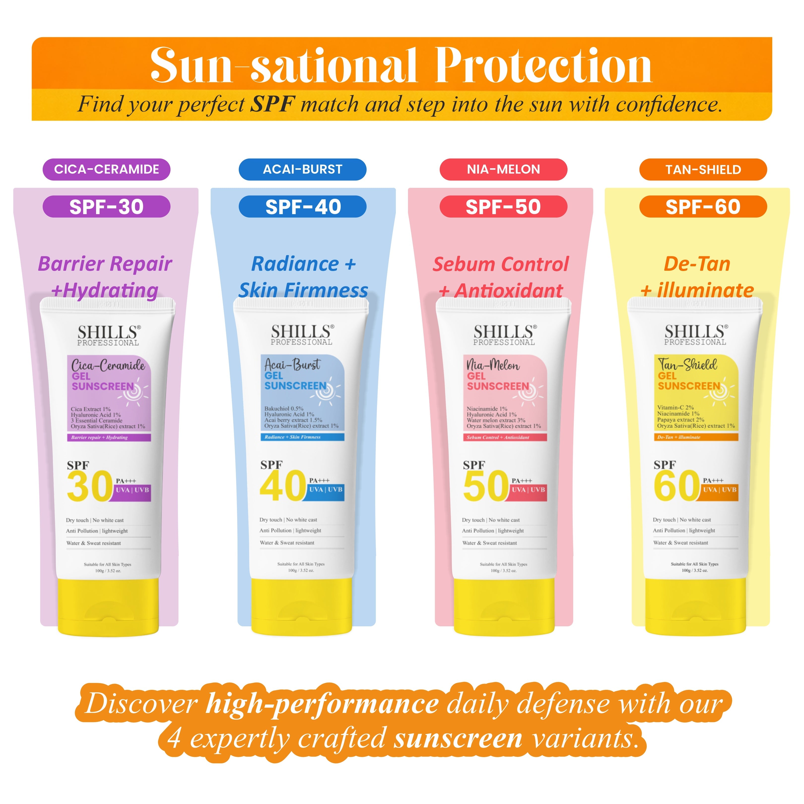 SHILLS Nia-Melon Gel Sunscreen SPF 50 PA+++