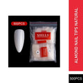 PKT 500pcs Almond Nail Tips Natural