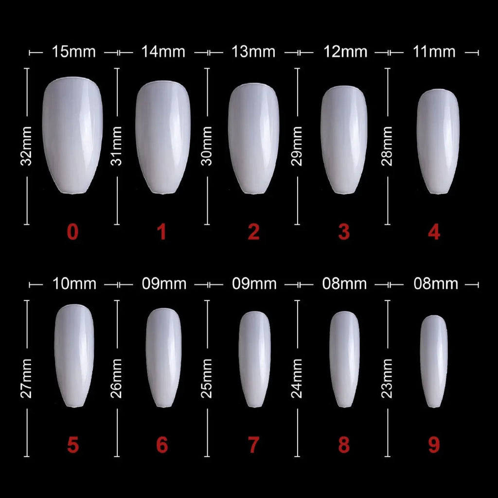 PKT 500pcs Ballet Nail Tips