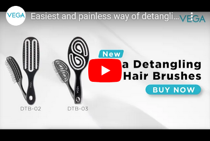 Easiest and painless way of detangling hair #StartsWithVega | Introducing Vega Detangling Brush