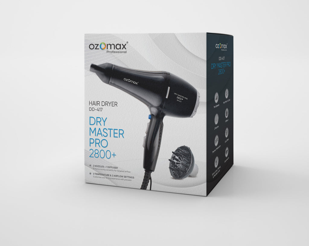 Dry Master Pro Hair Dryer 2800+ with Diffuser