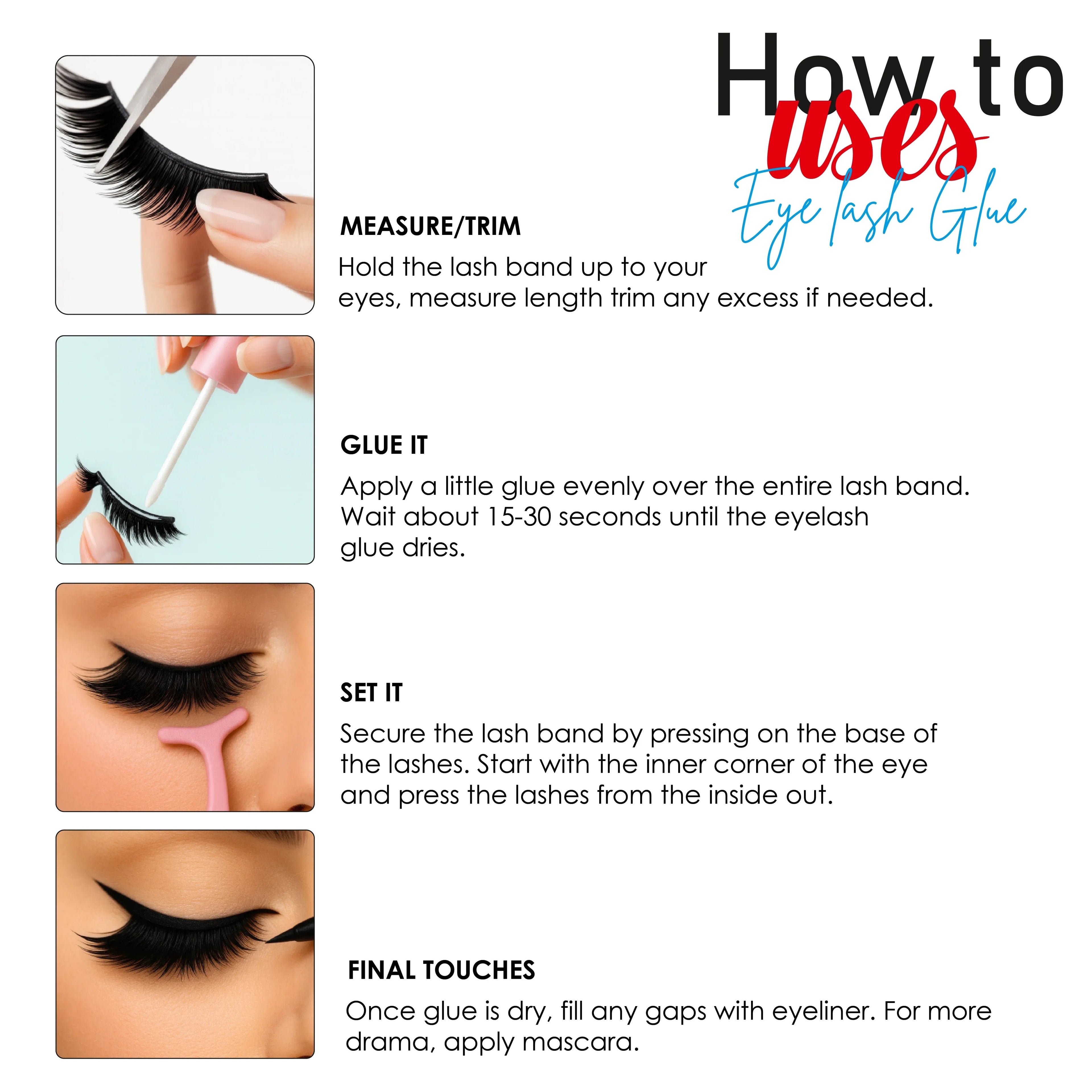 Eyelash Glue With Brush
