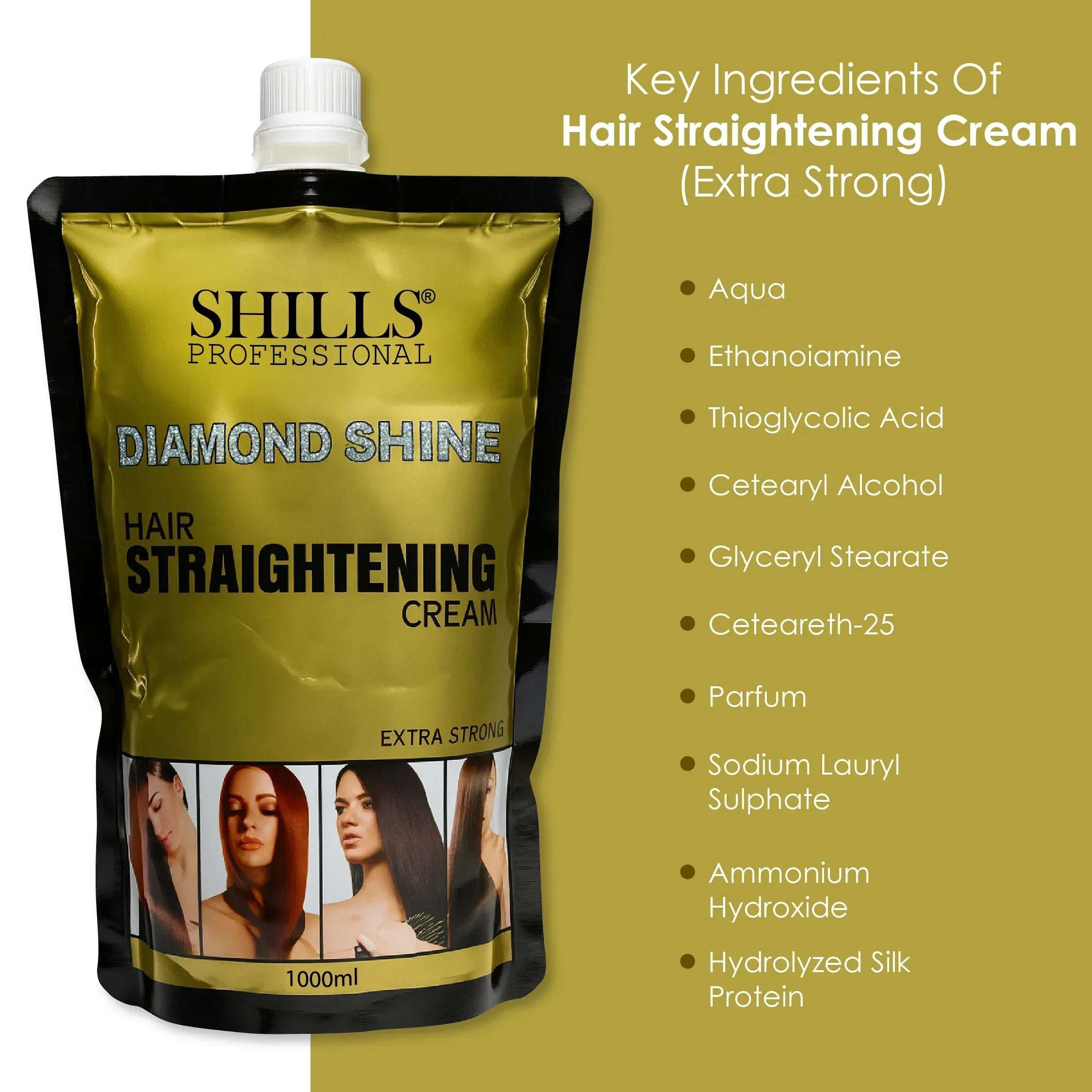 Diamond Shine Hair Straightening Cream