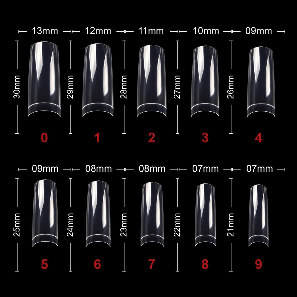 PKT 500pcs French Nail Tips Clear