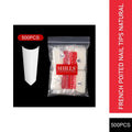 PKT 500pcs French Poited Natural nail tips