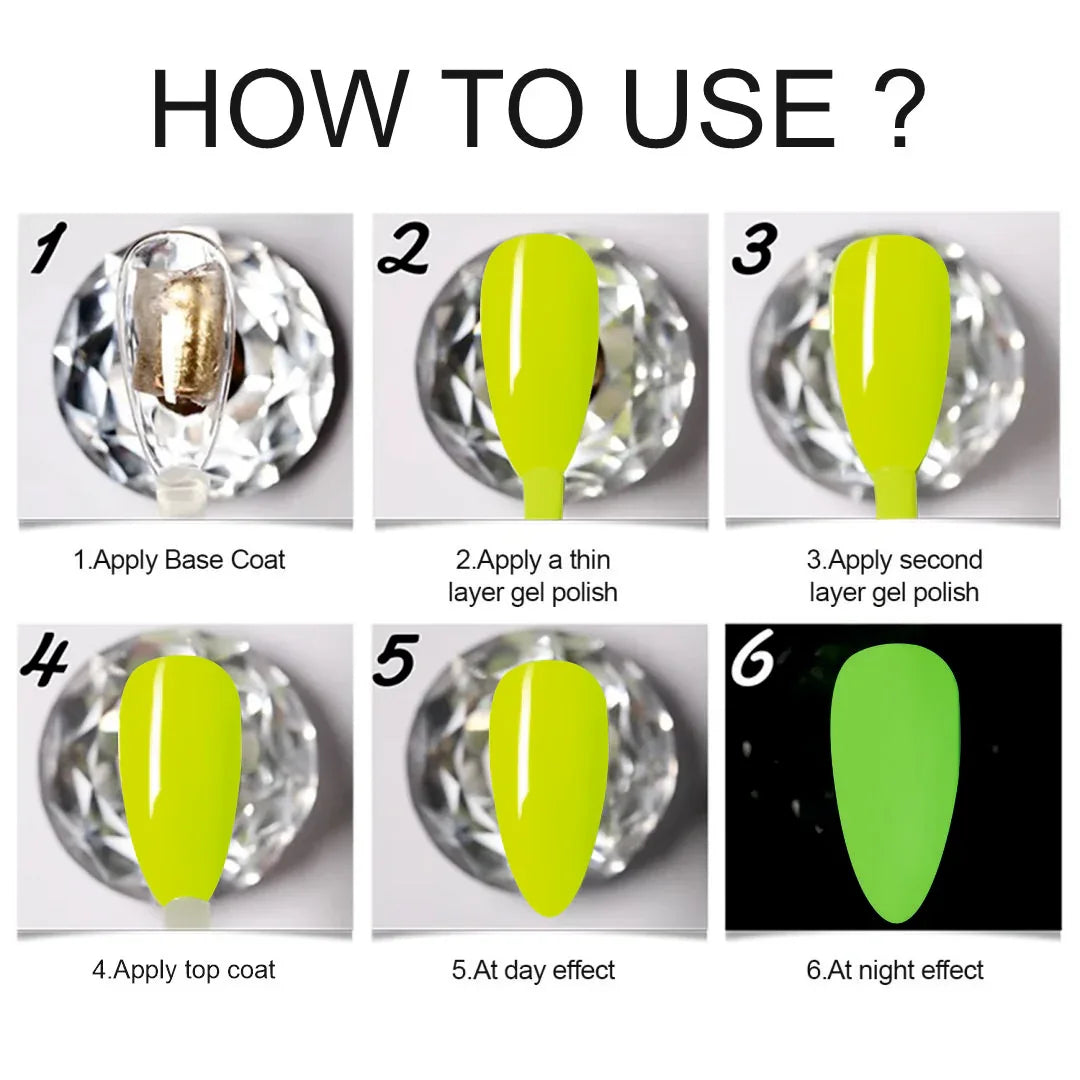 Glow In The Dark gel Polish