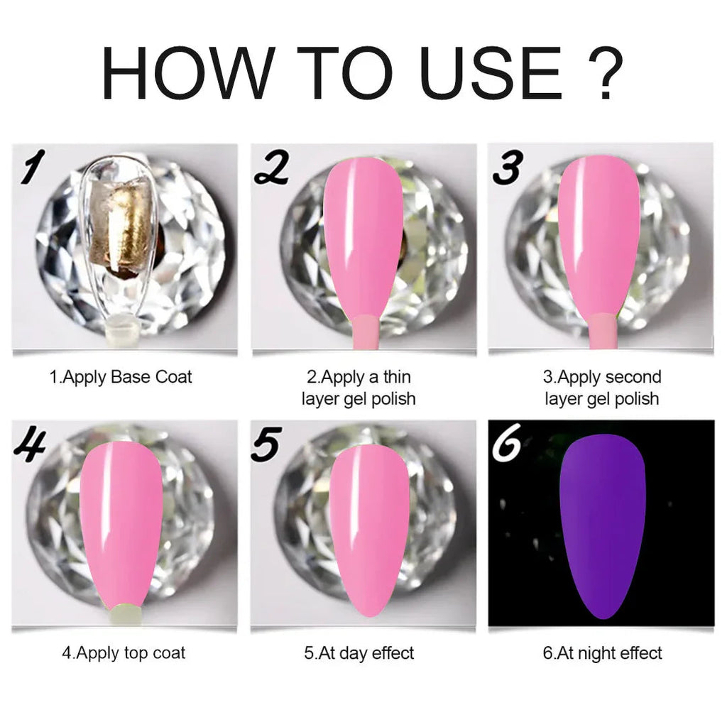 Glow In The Dark gel Polish