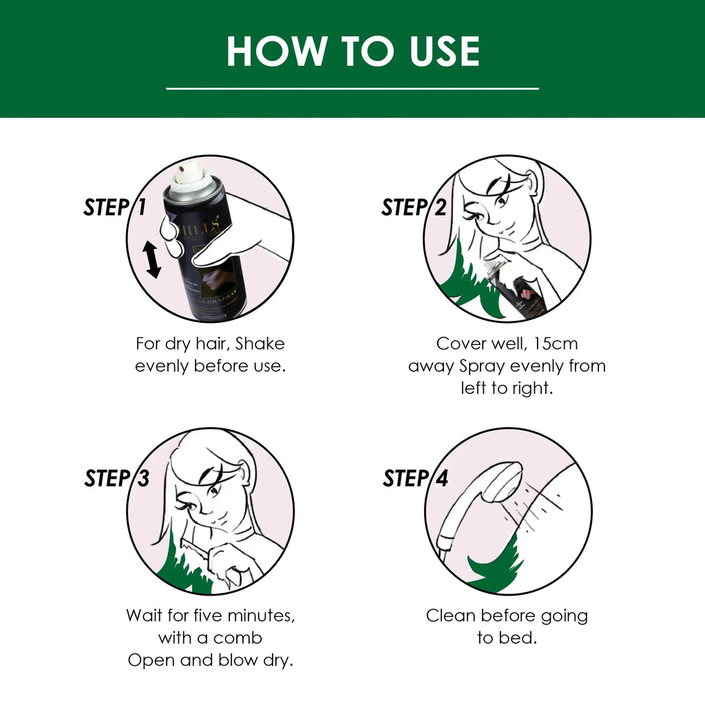 Color Hair Spray (GREEN)