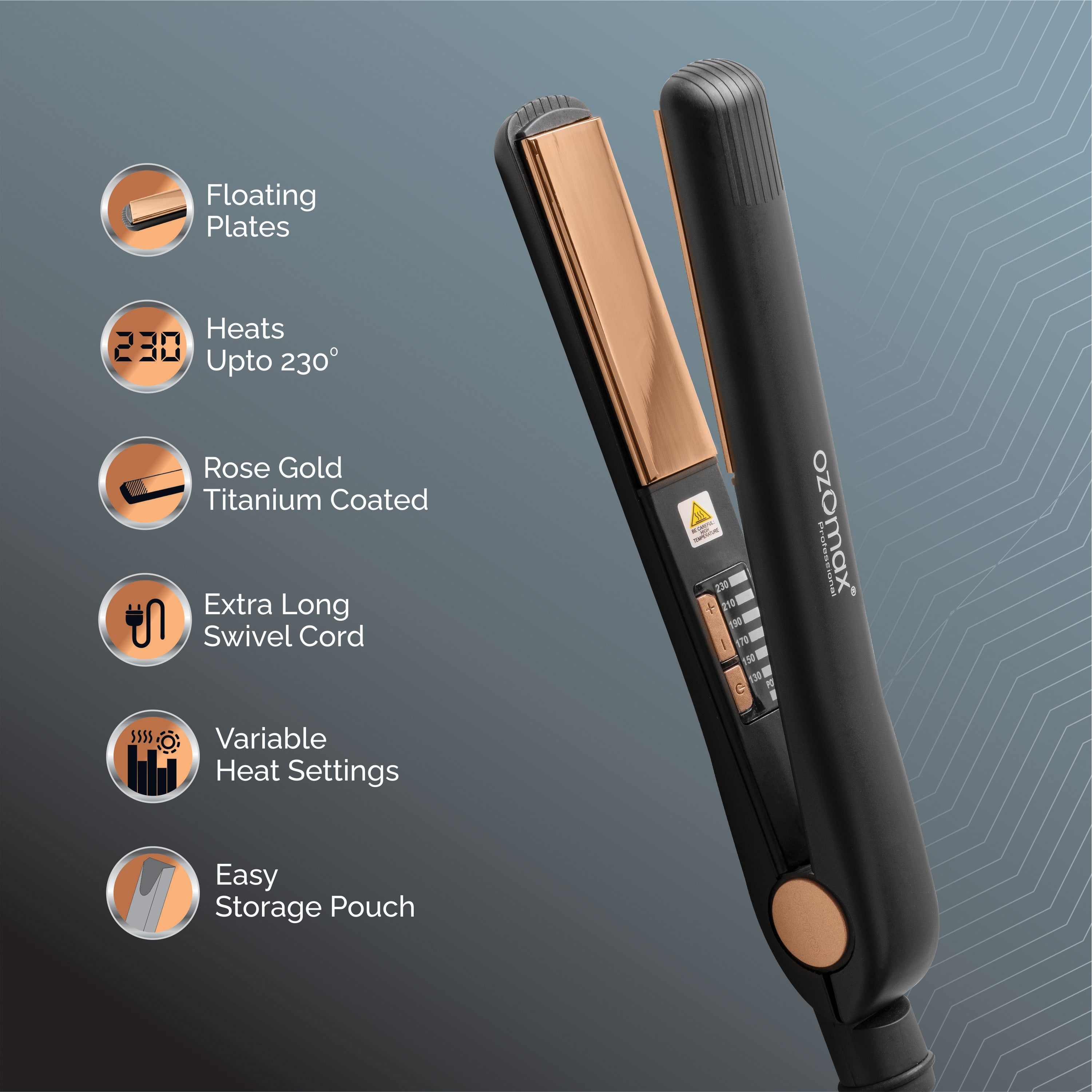 HAZEL PRO HAIR STRAIGHTENER