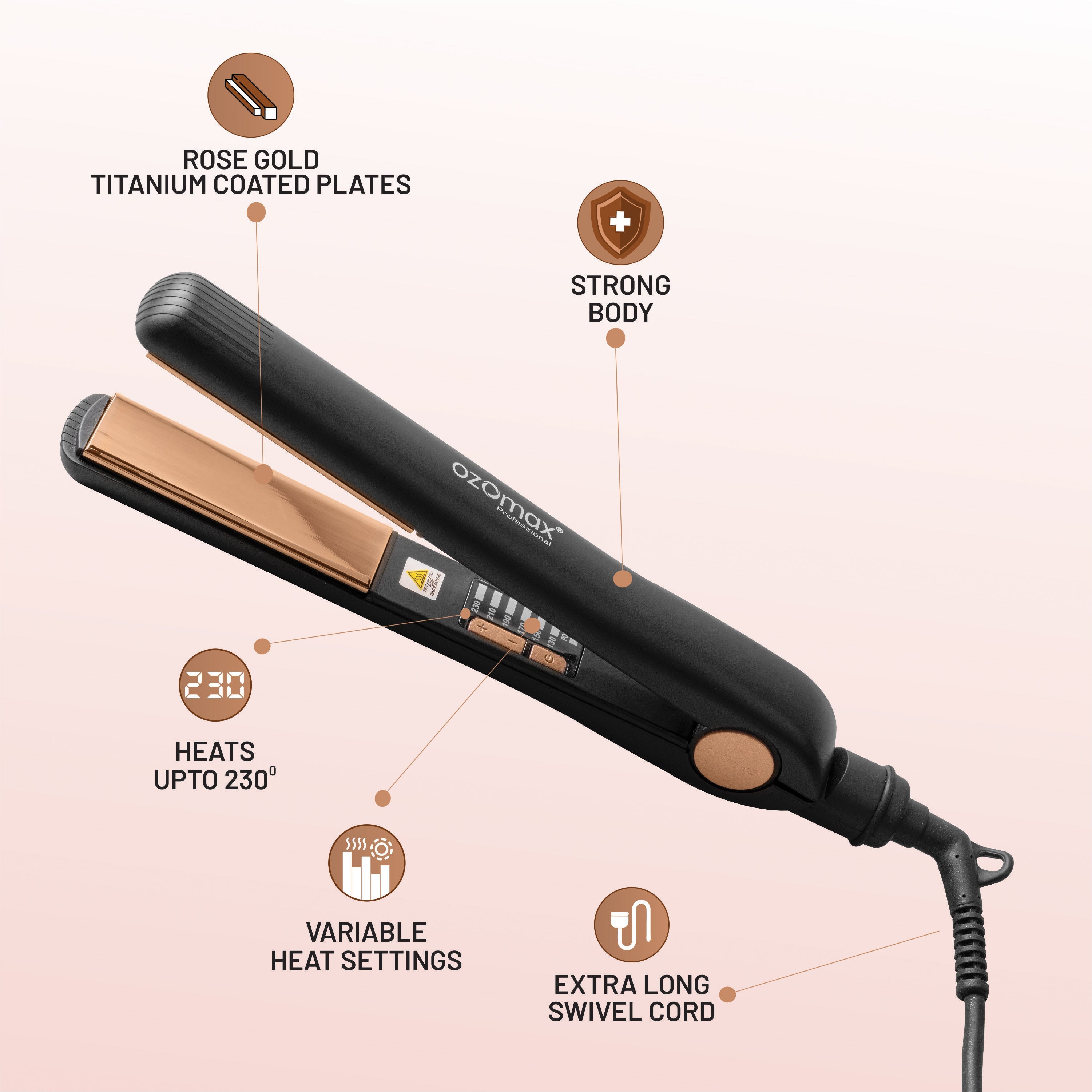 HAZEL PRO HAIR STRAIGHTENER