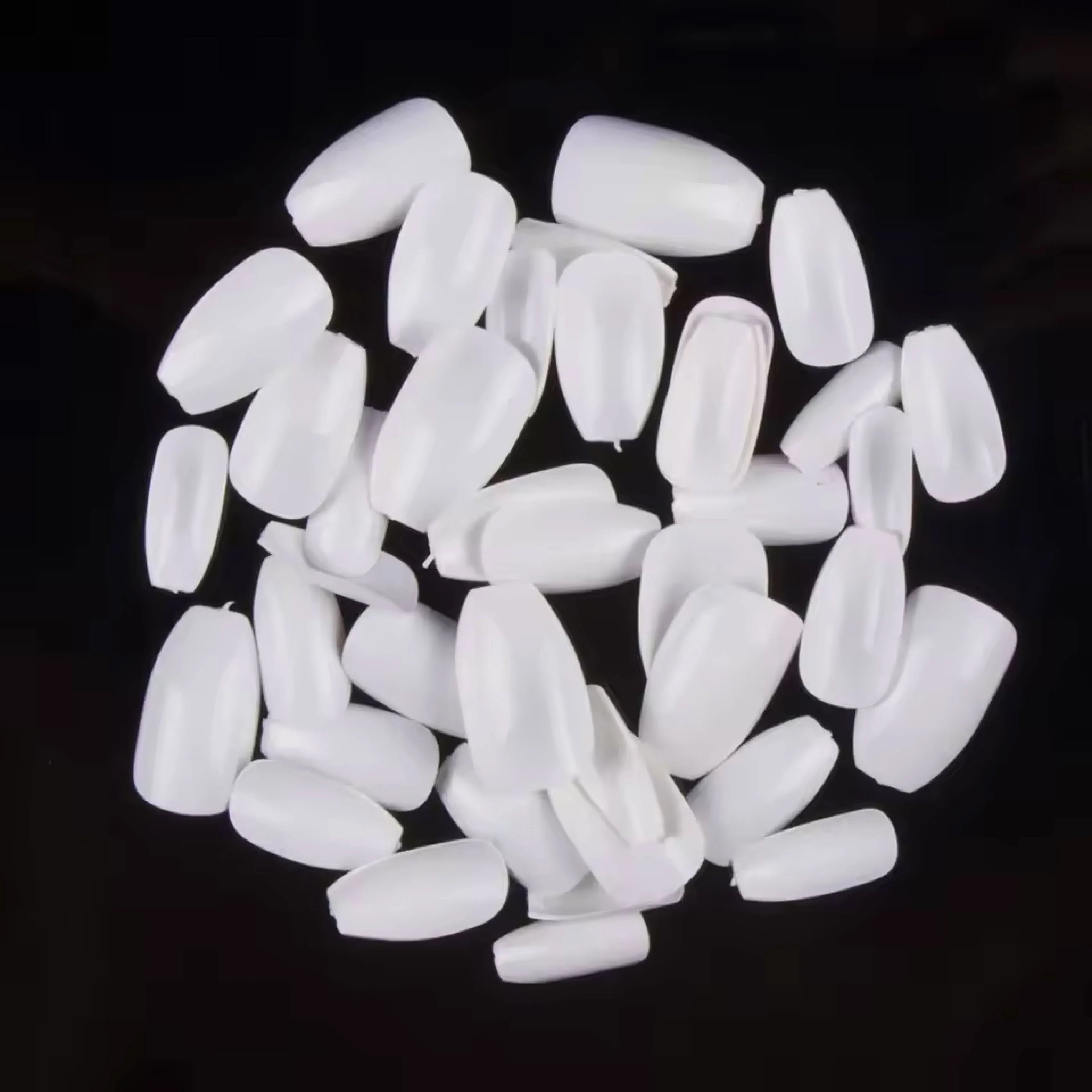 PKT 500pcs Short Ballet Nail Tips Natural