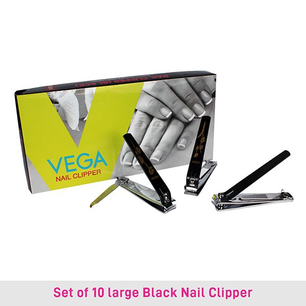 Nail Clipper Box (Large) Black (Pack of 10) - LNCB-03