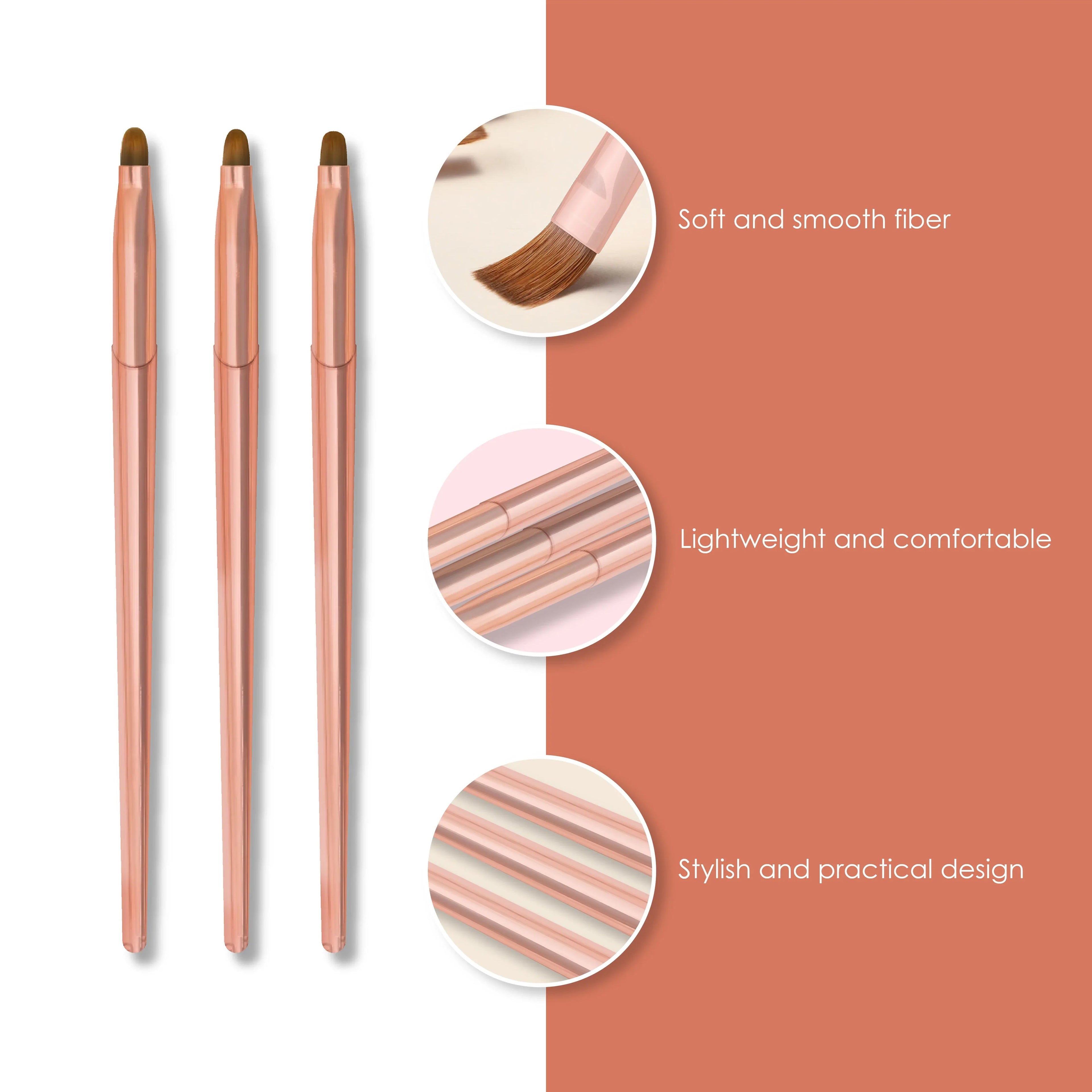 Gel Brush Set Metal 3Pcs