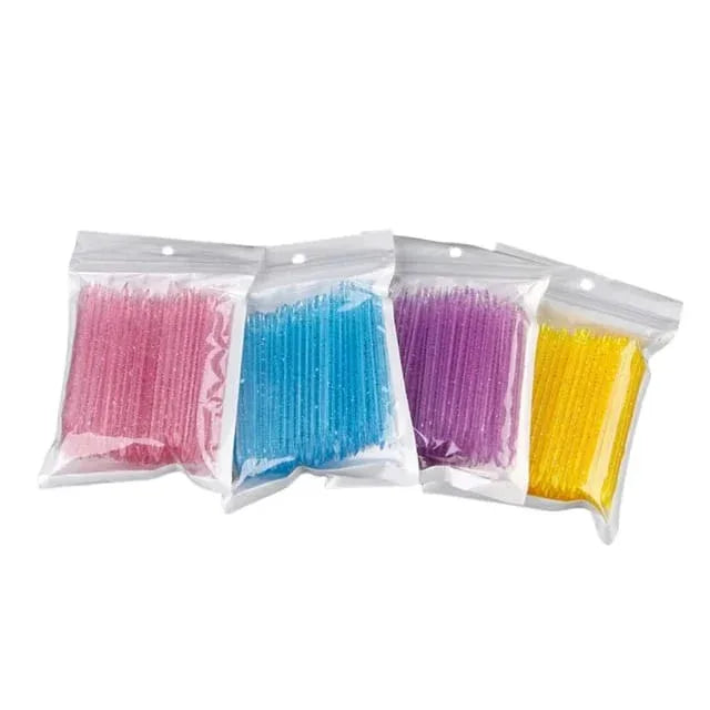 Plastic Pusher Nail Display Stick Mix Color 100pcs