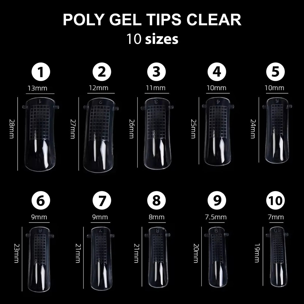 Poly Gel Tips 100pcs