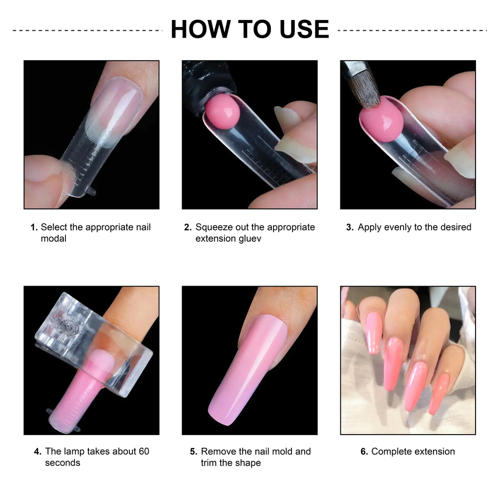 Poly Gel Tips 100pcs