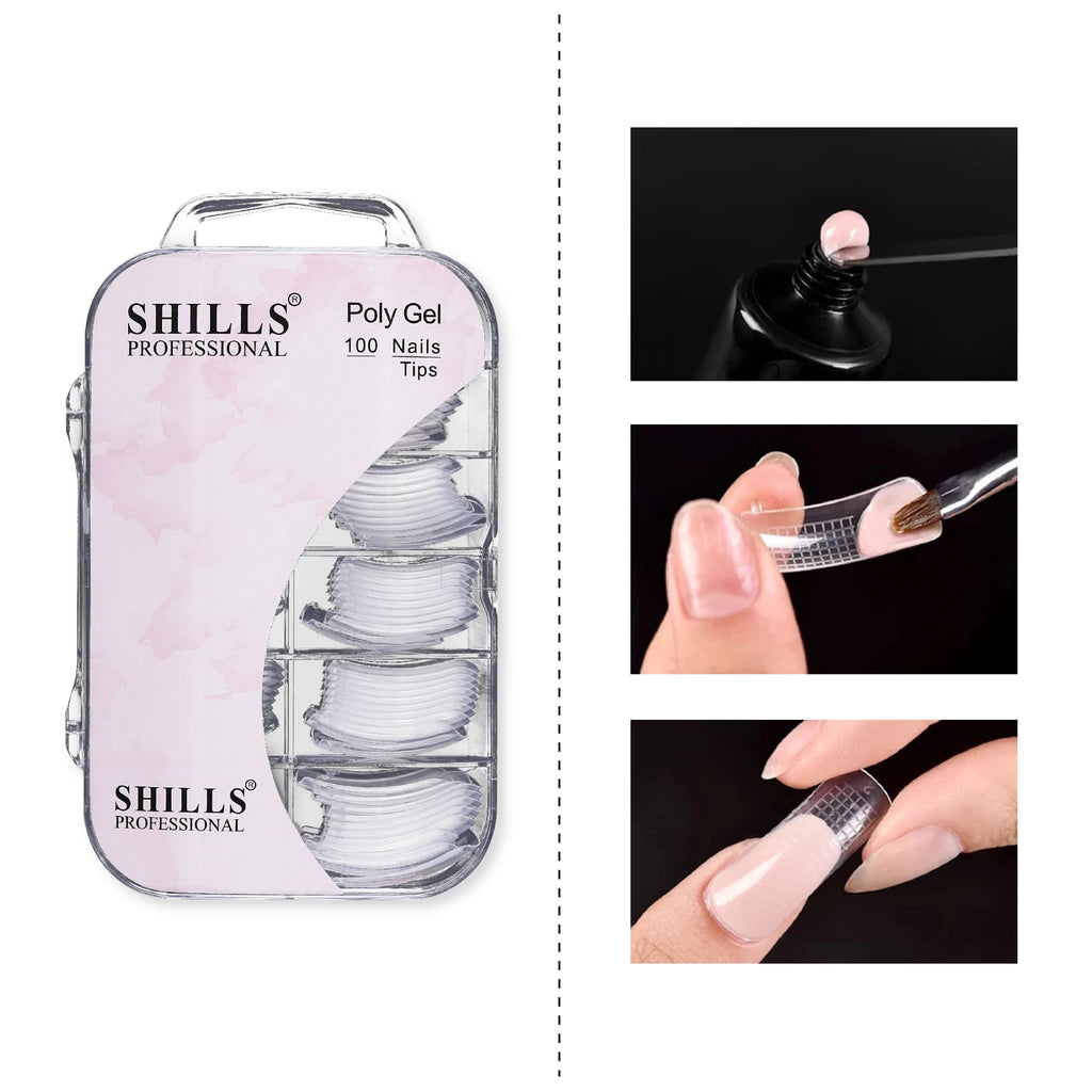 Poly Gel Tips 100pcs