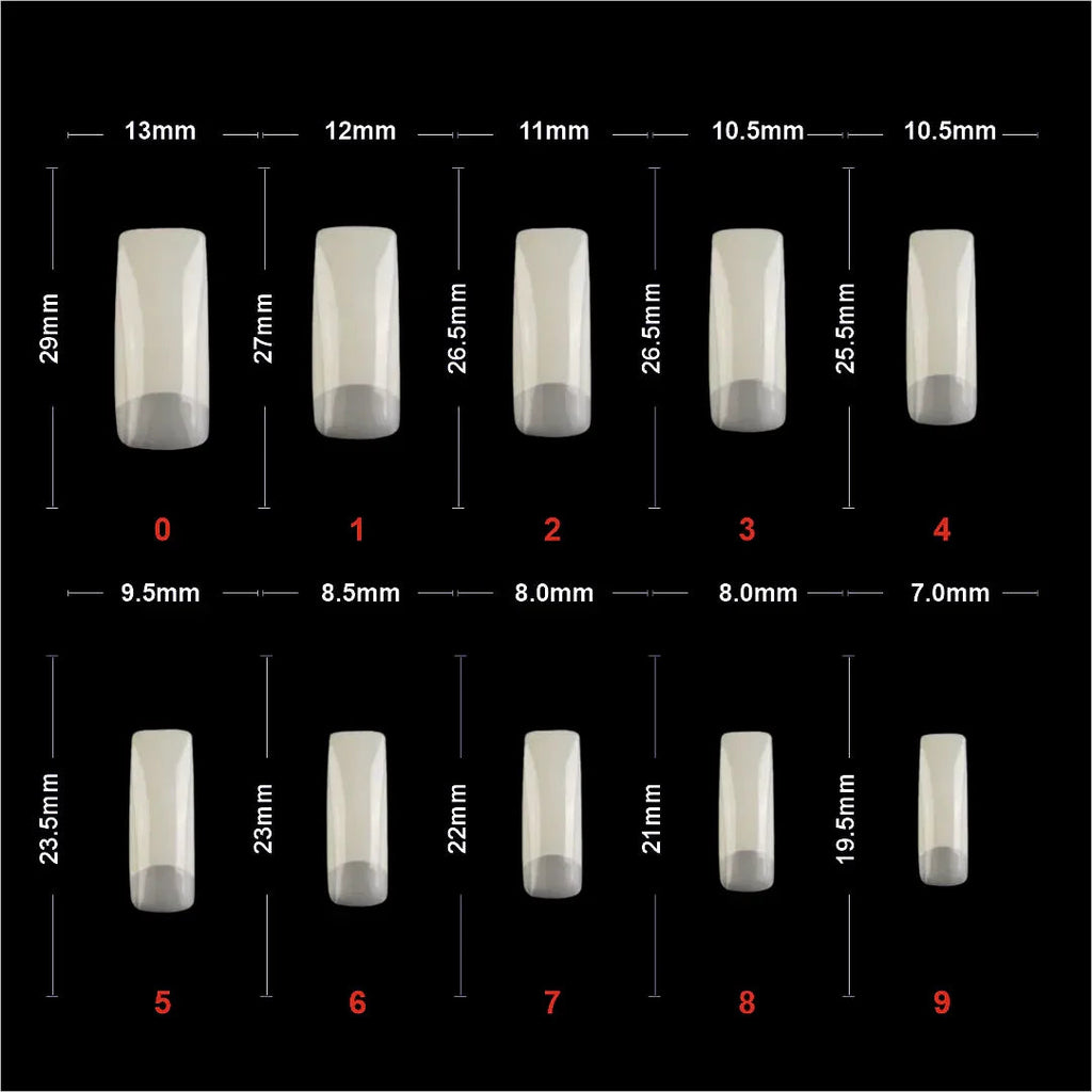 Soft Gel Half Cover Tip-PT13-NATURAL